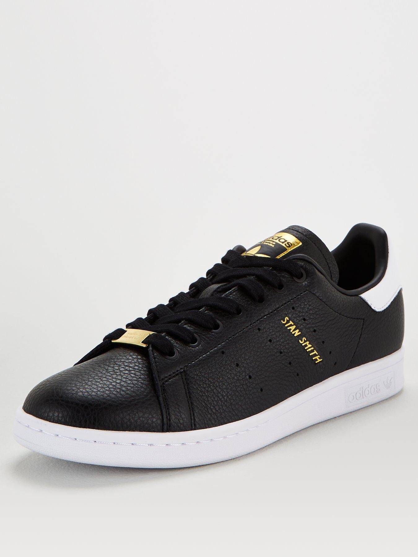 stan smith with gold lettering