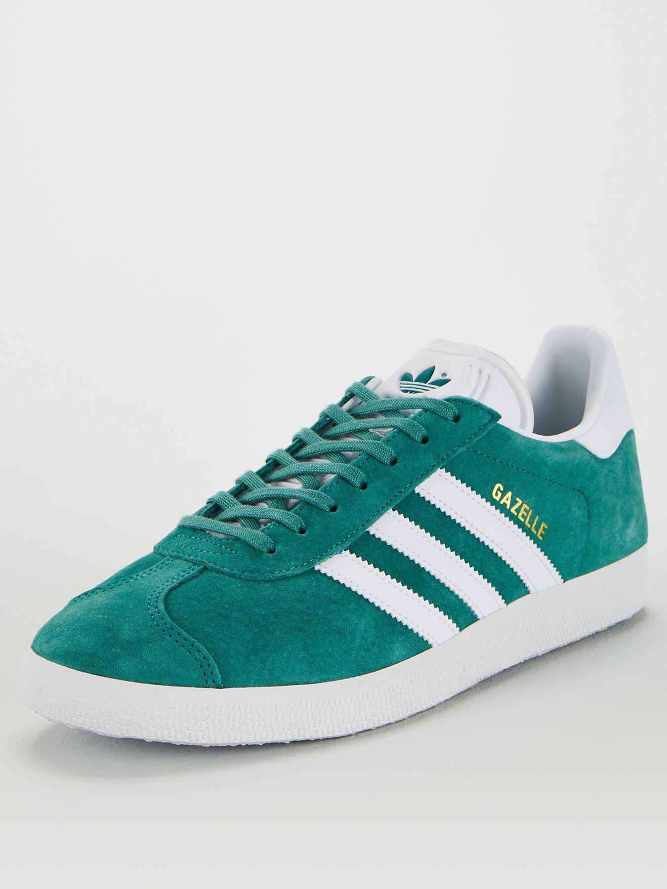 adidas gazelle green white