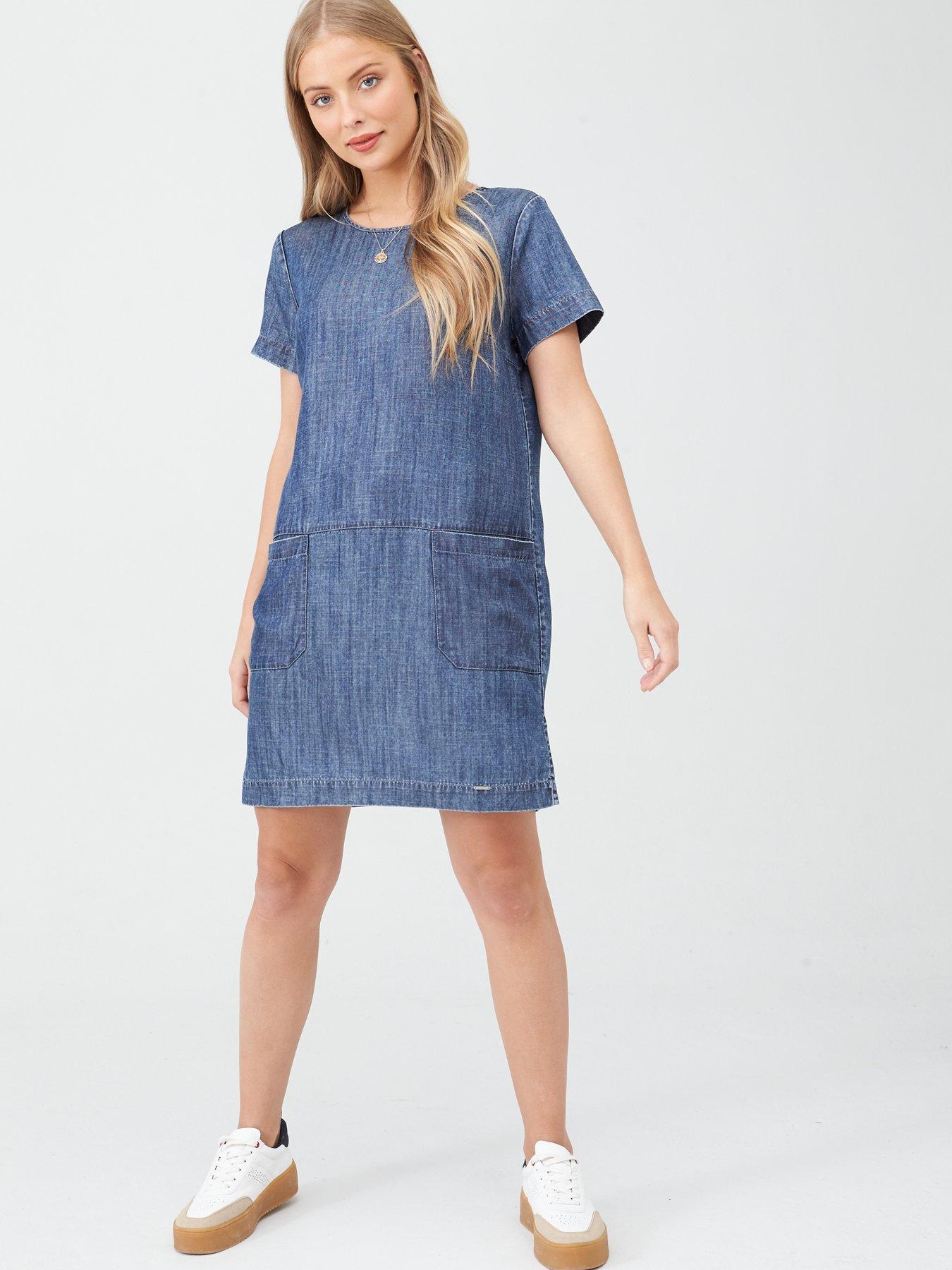 superdry denim dress