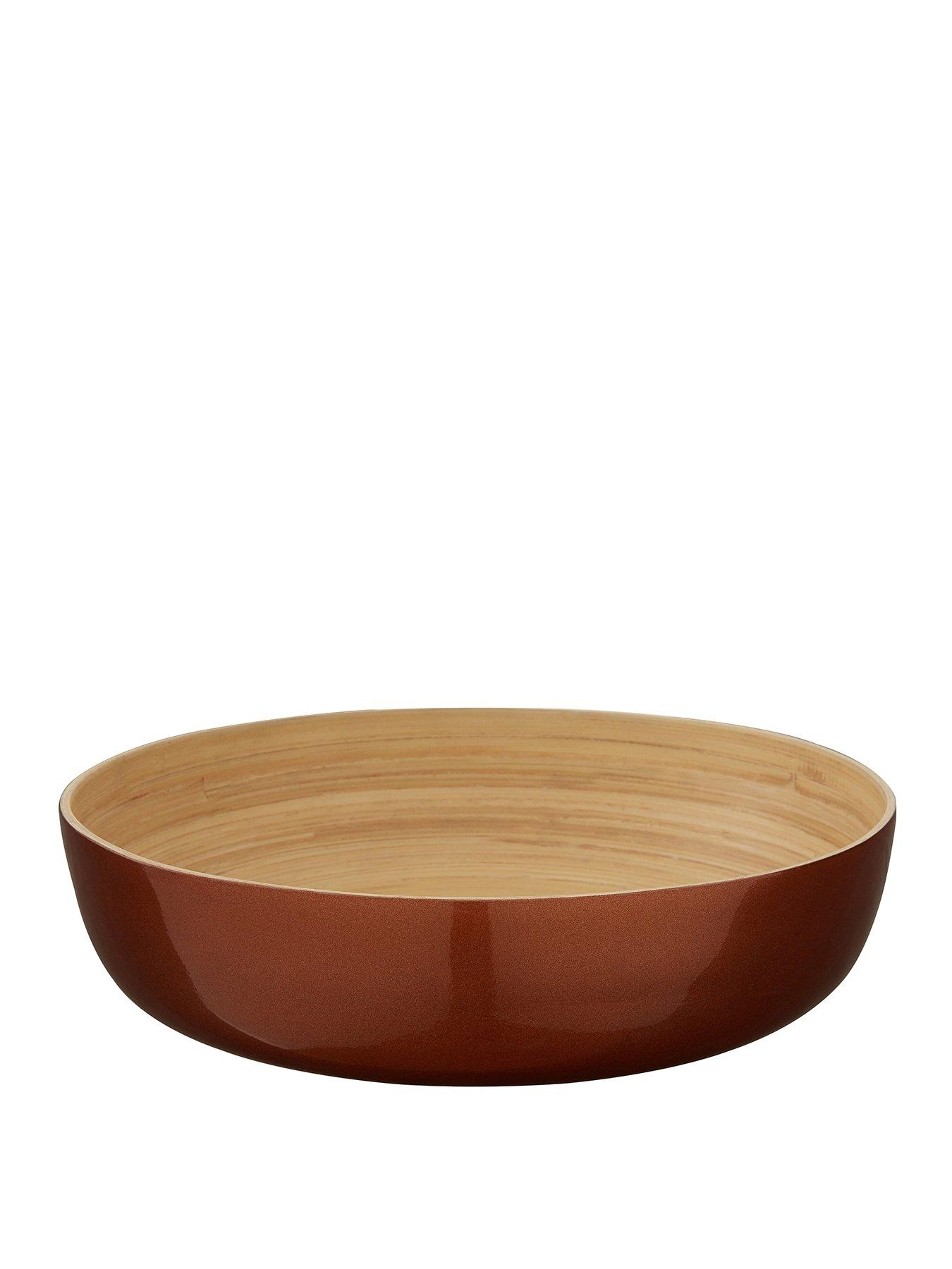 Premier Housewares Kyoto Metallic Bamboo Salad Bowl &Ndash; Rose Gold review