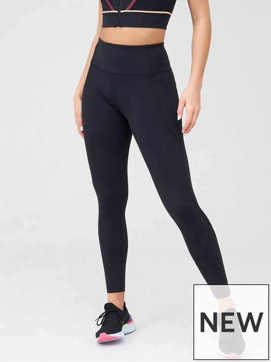 front image of v-by-very-seam-detail-athleisure-leggings-black