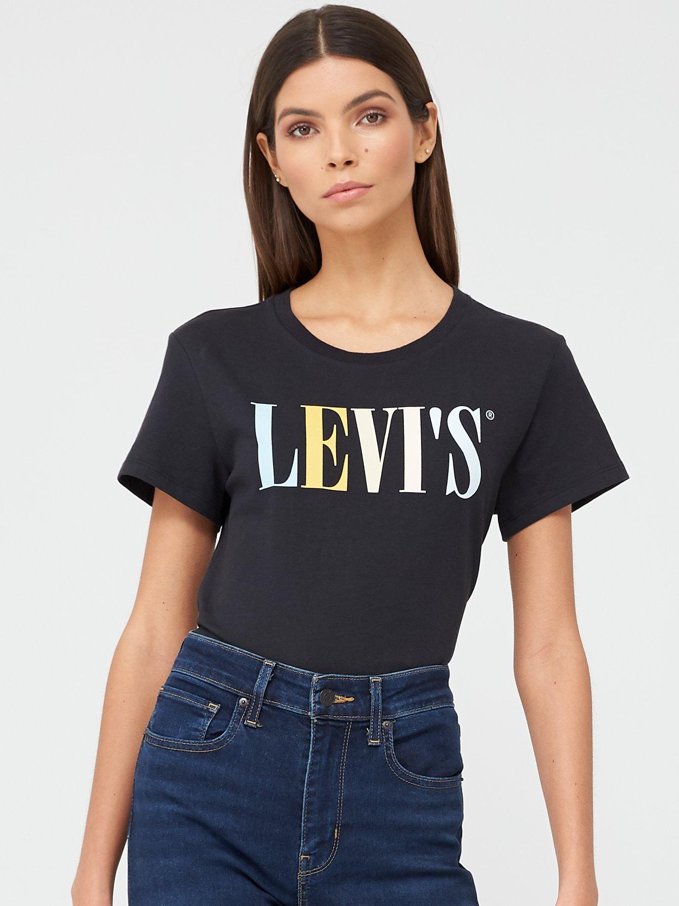 ladies black levi t shirt