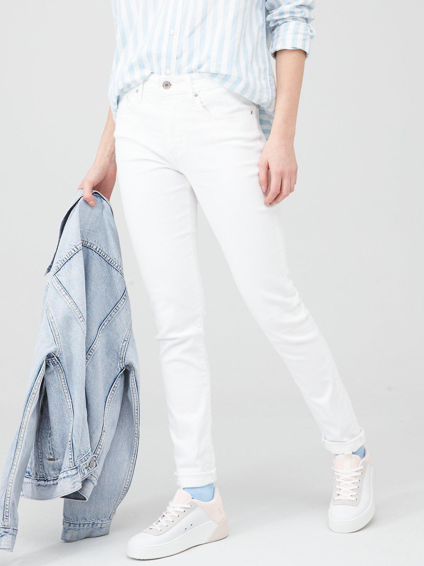 levi's 721 high rise skinny white