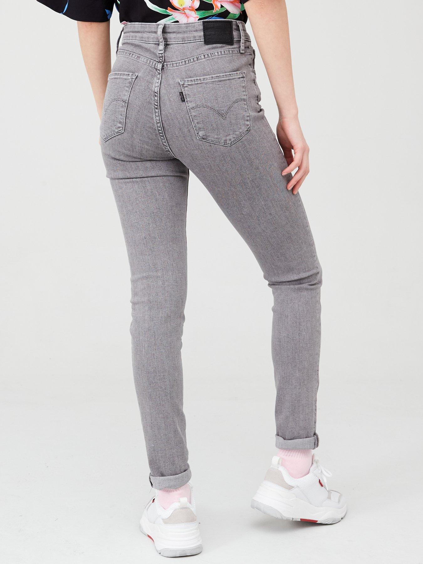 levi's high rise skinny grey 