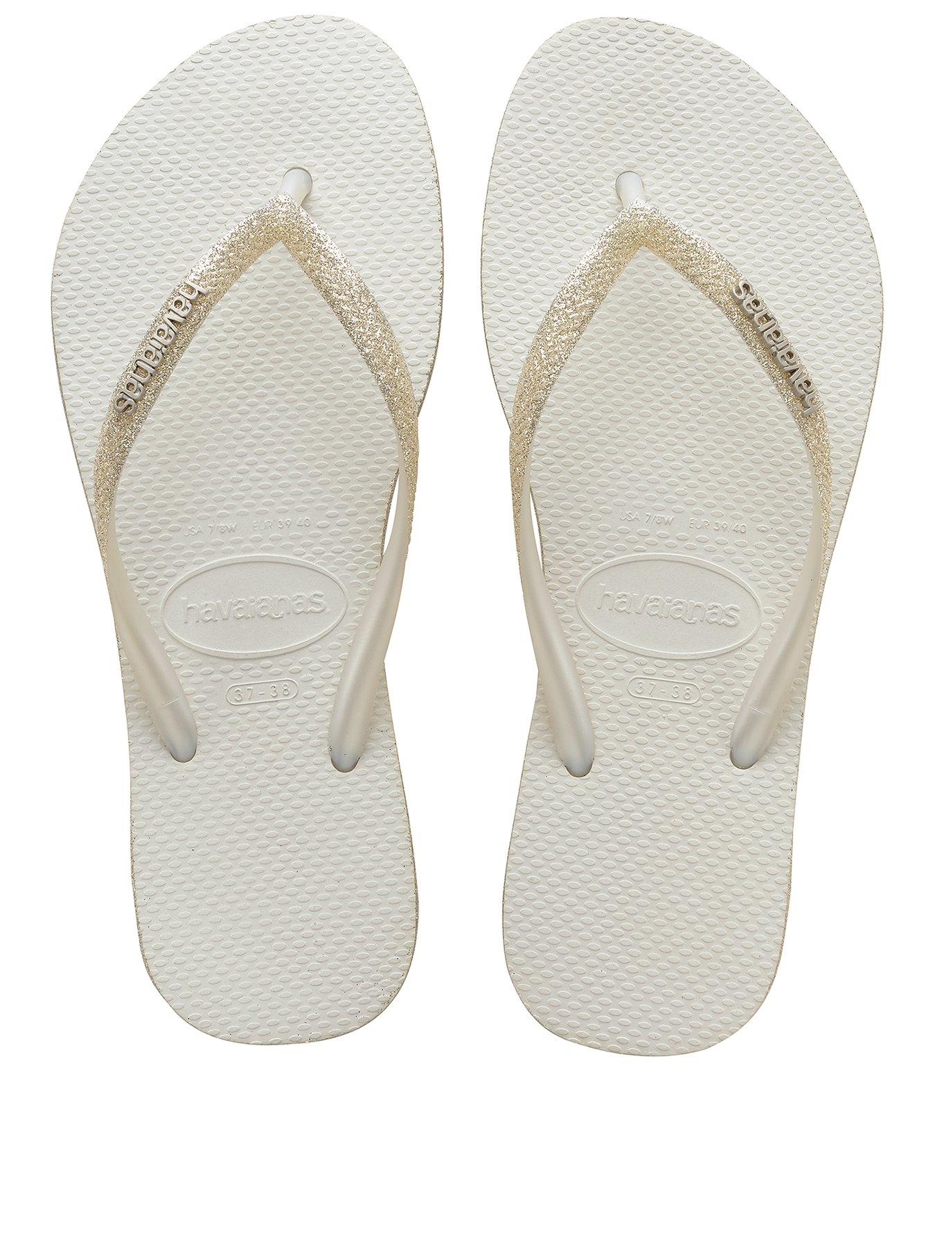 white glitter havaianas