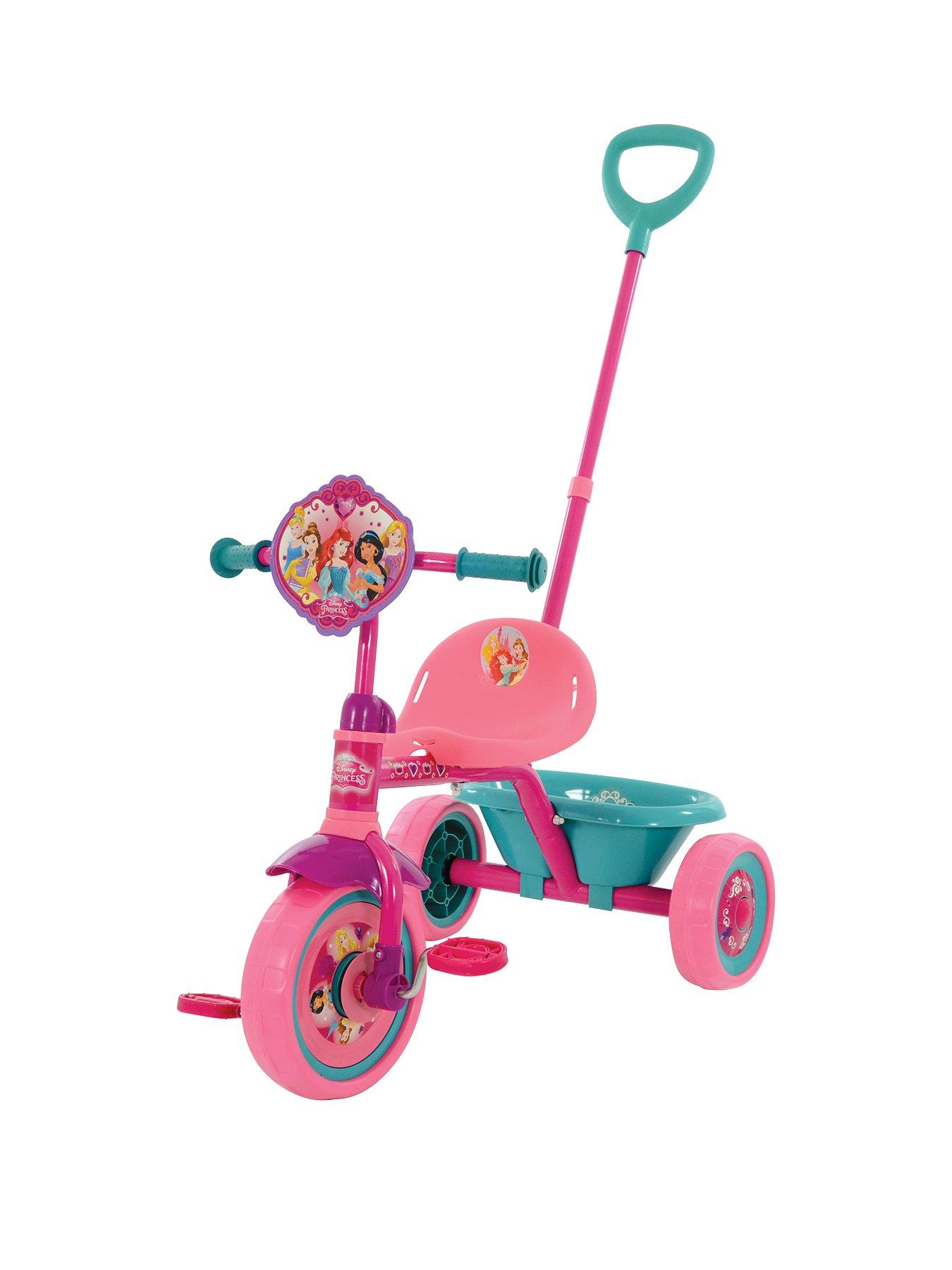 girl tricycle push handle