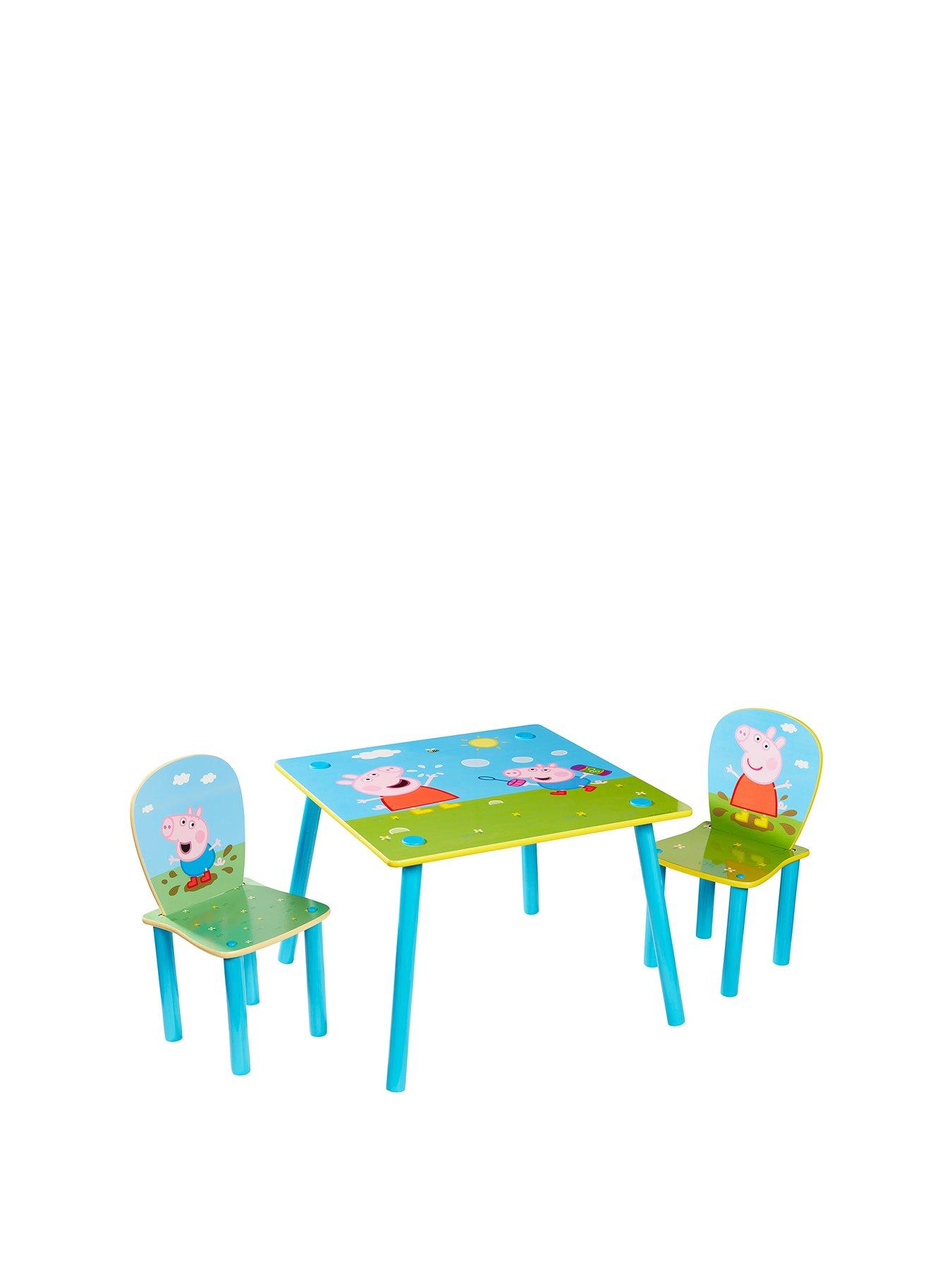 childrens table and chairs peppa pig