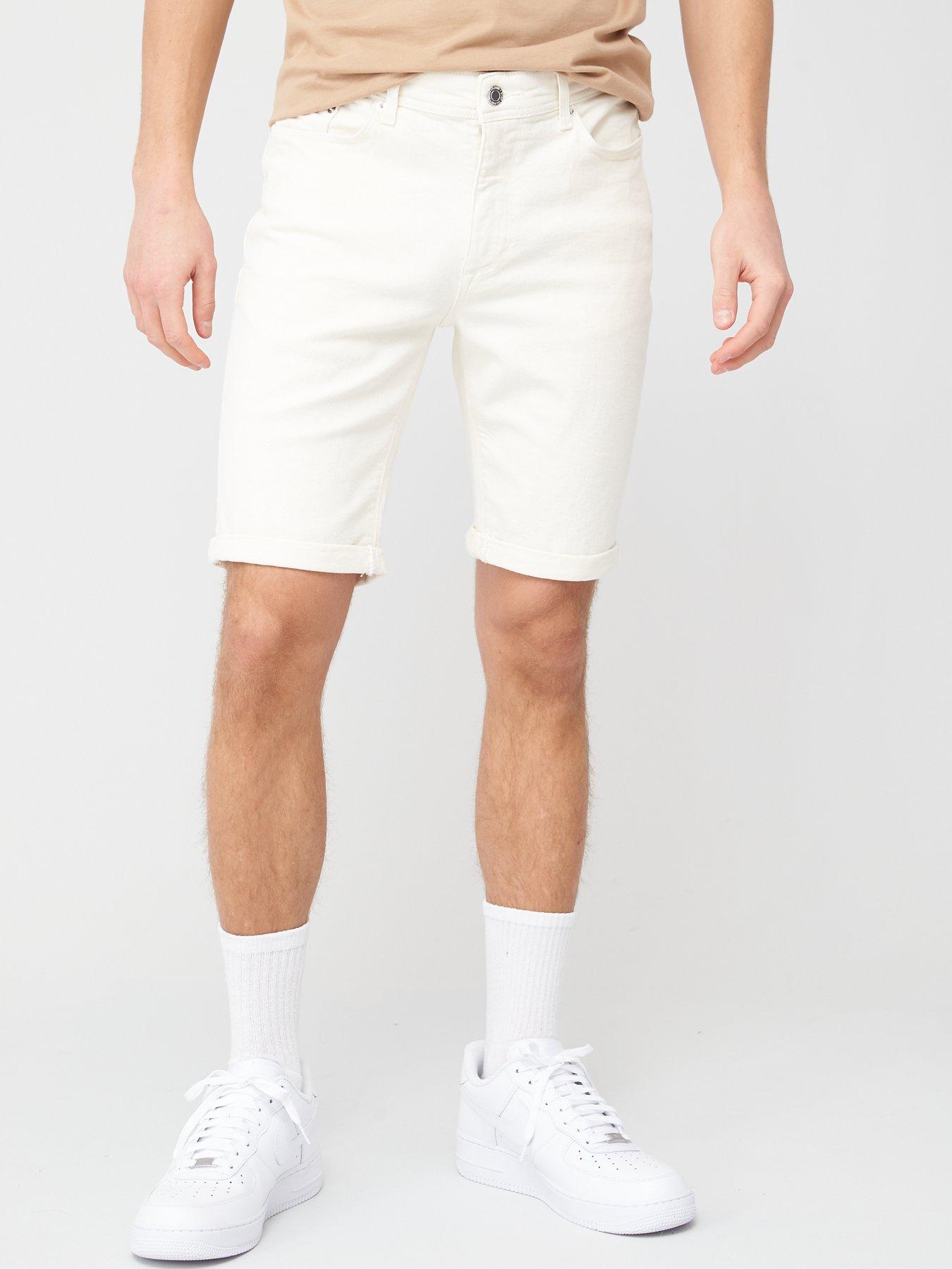 river island mens denim shorts