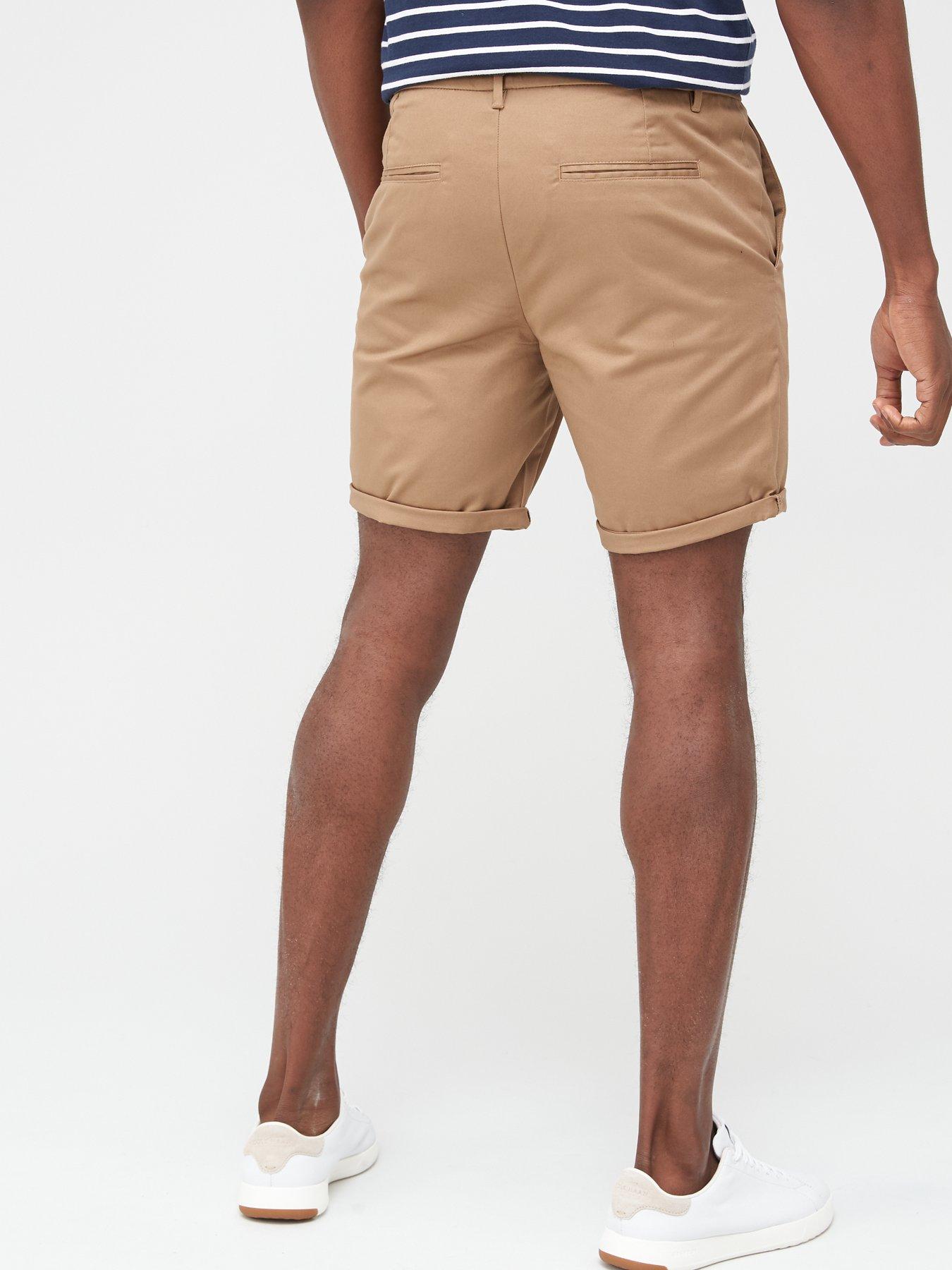 tan chino shorts