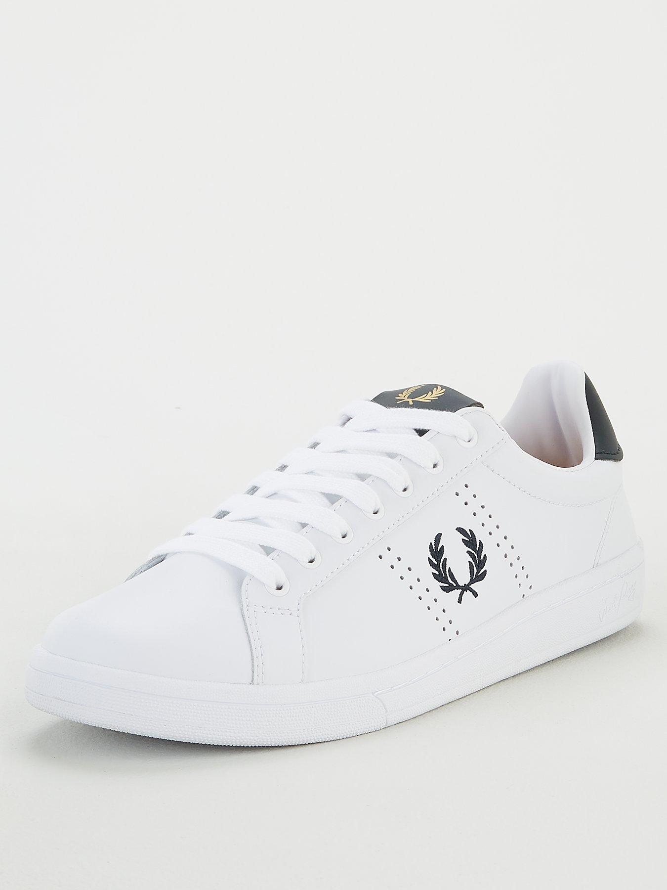 Men B721 Leather Trainers - White