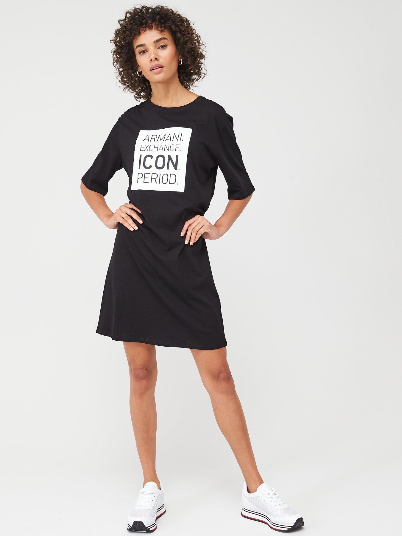 armani exchange t shirt dress