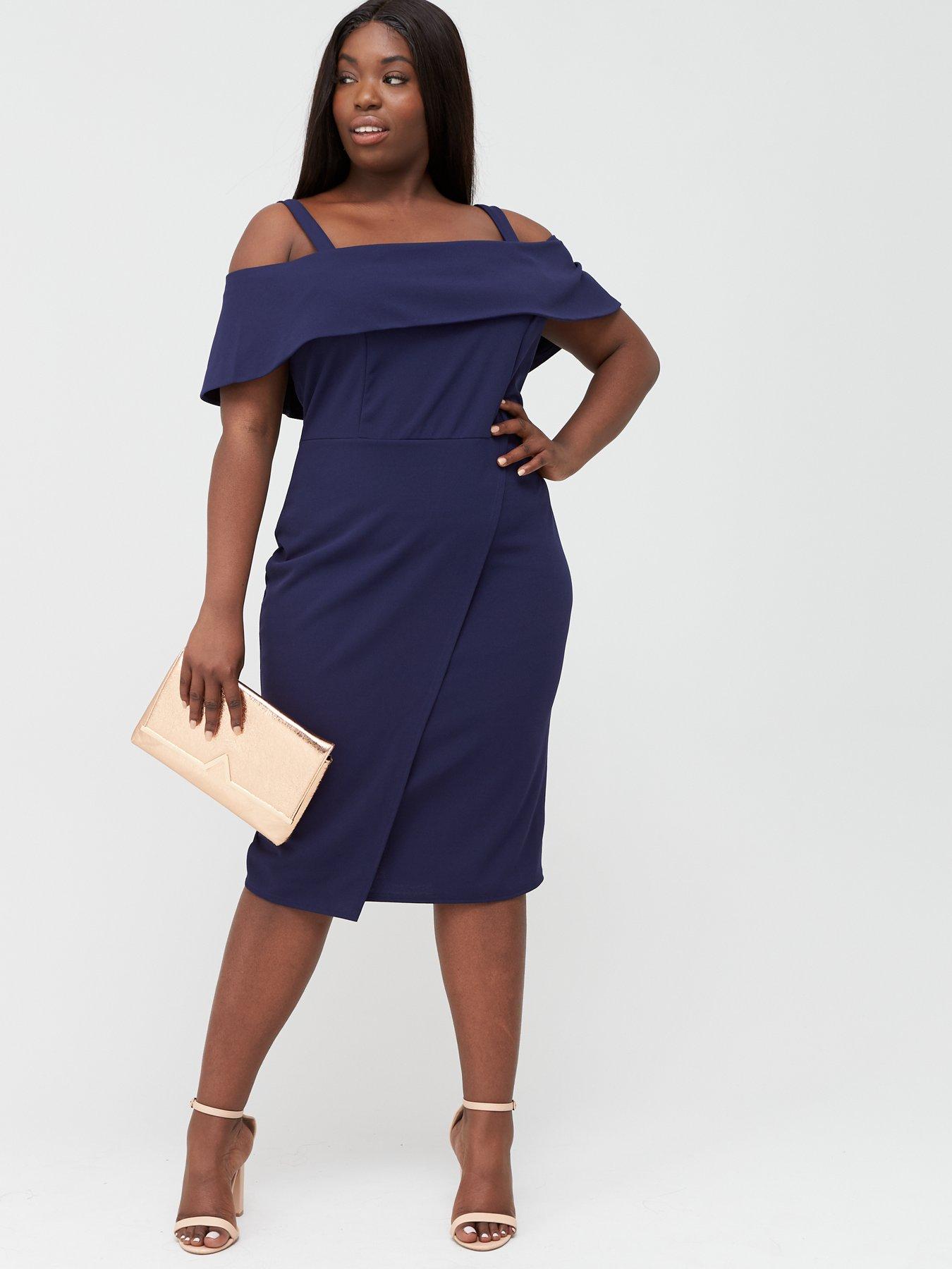 cold shoulder pencil dress