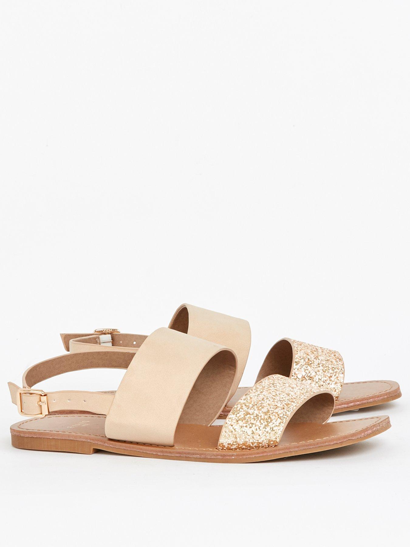 evans wide fit sandals