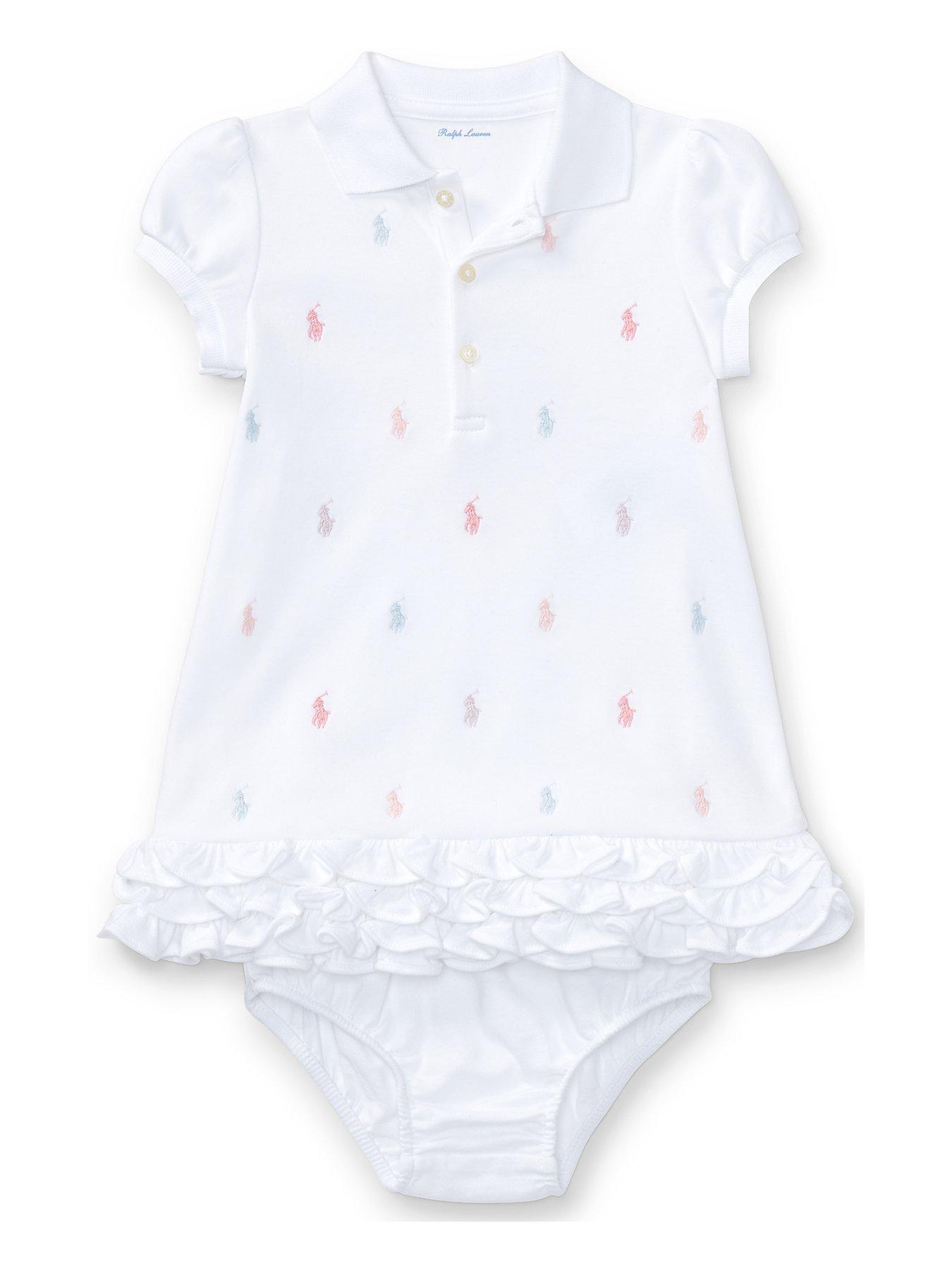 ralph lauren baby girl white dress