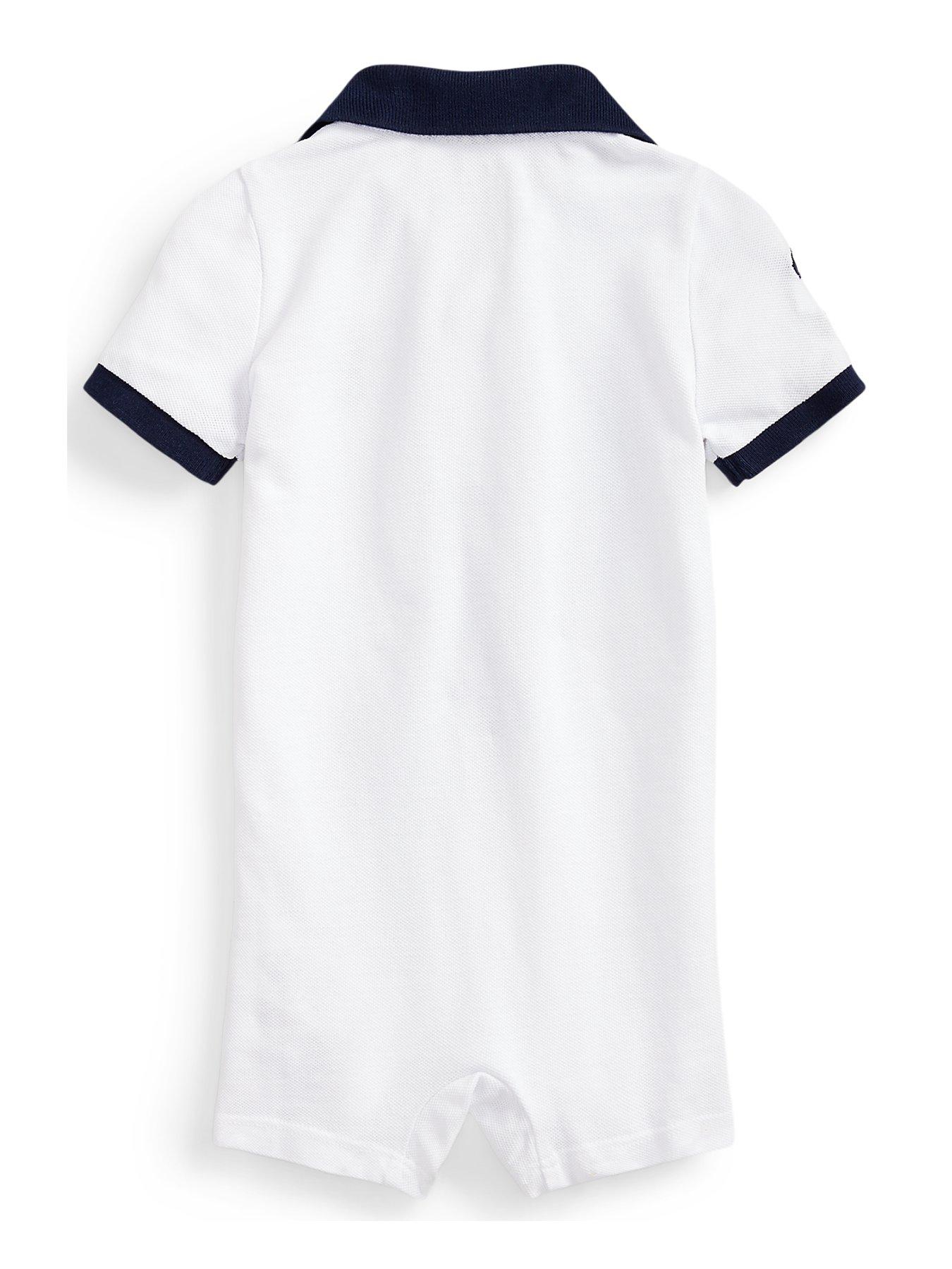 Ralph Lauren Baby Boys Big Pony Polo Romper White very.co.uk