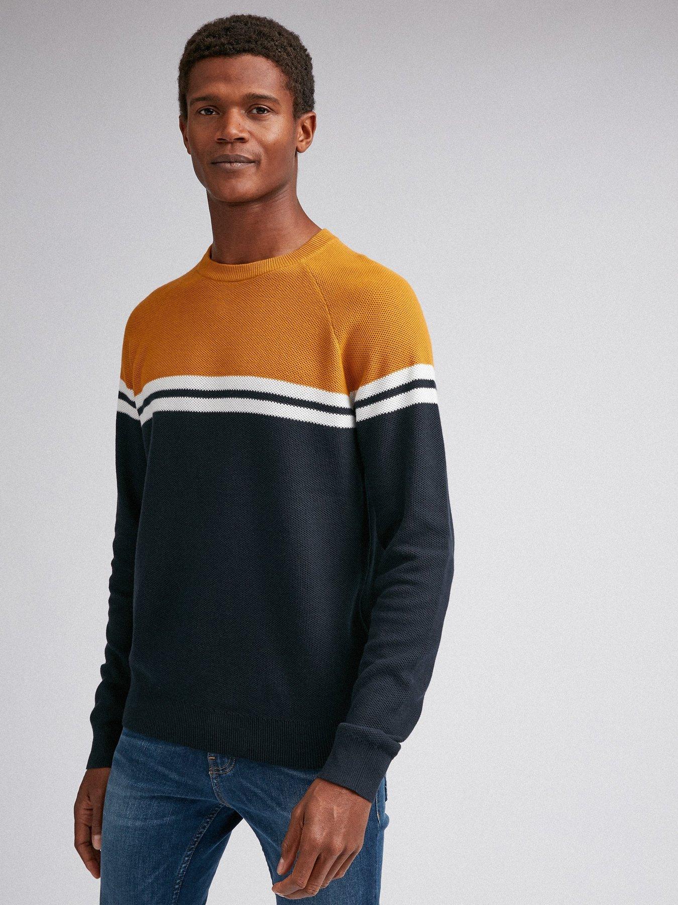 Burton Menswear London Chest Stripe Crew Neck Jumper review