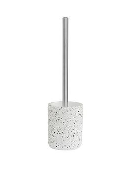 Product photograph of Premier Housewares Gozo Concrete Toilet Brush And Holder from very.co.uk