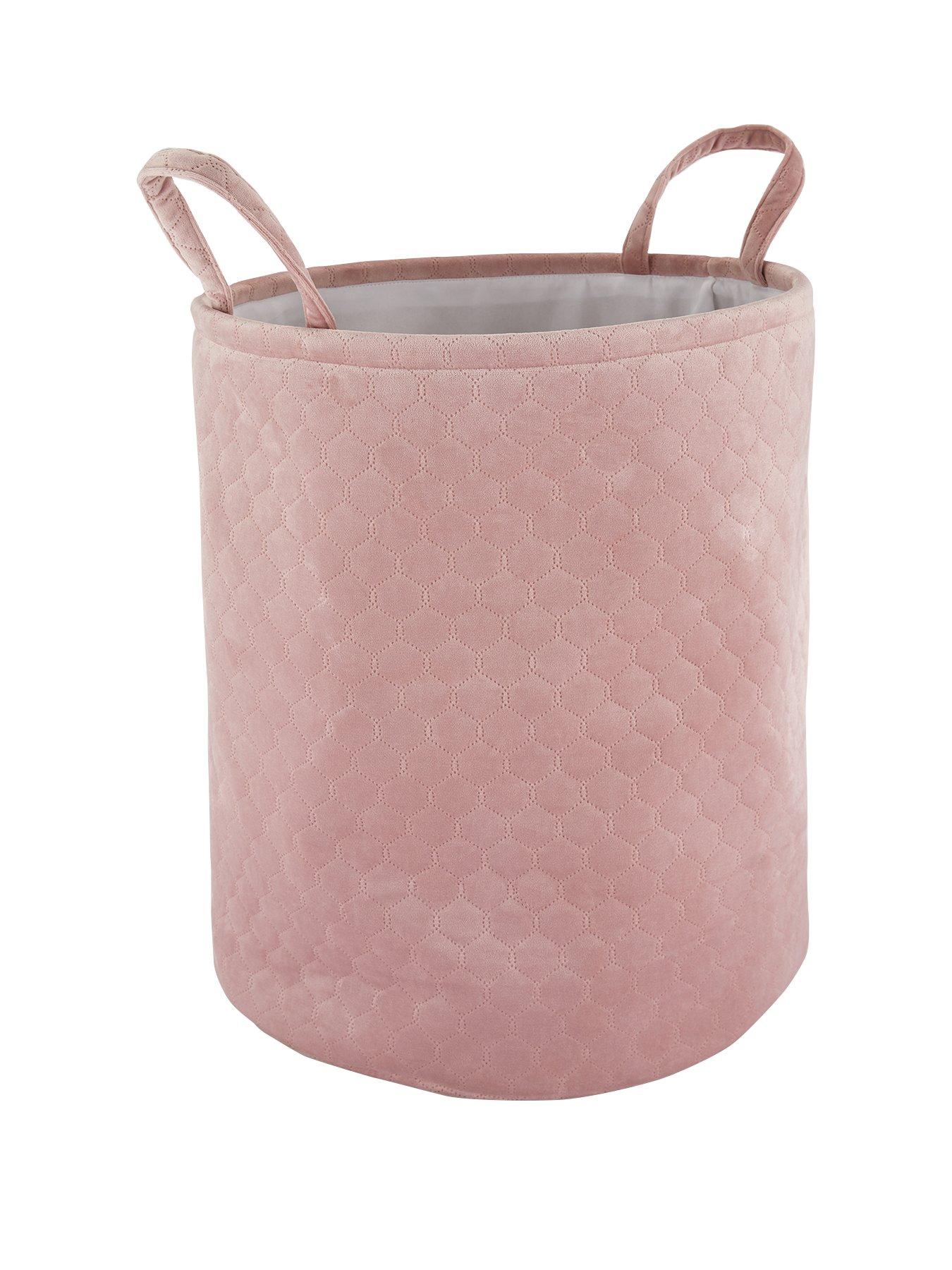 pink washing basket