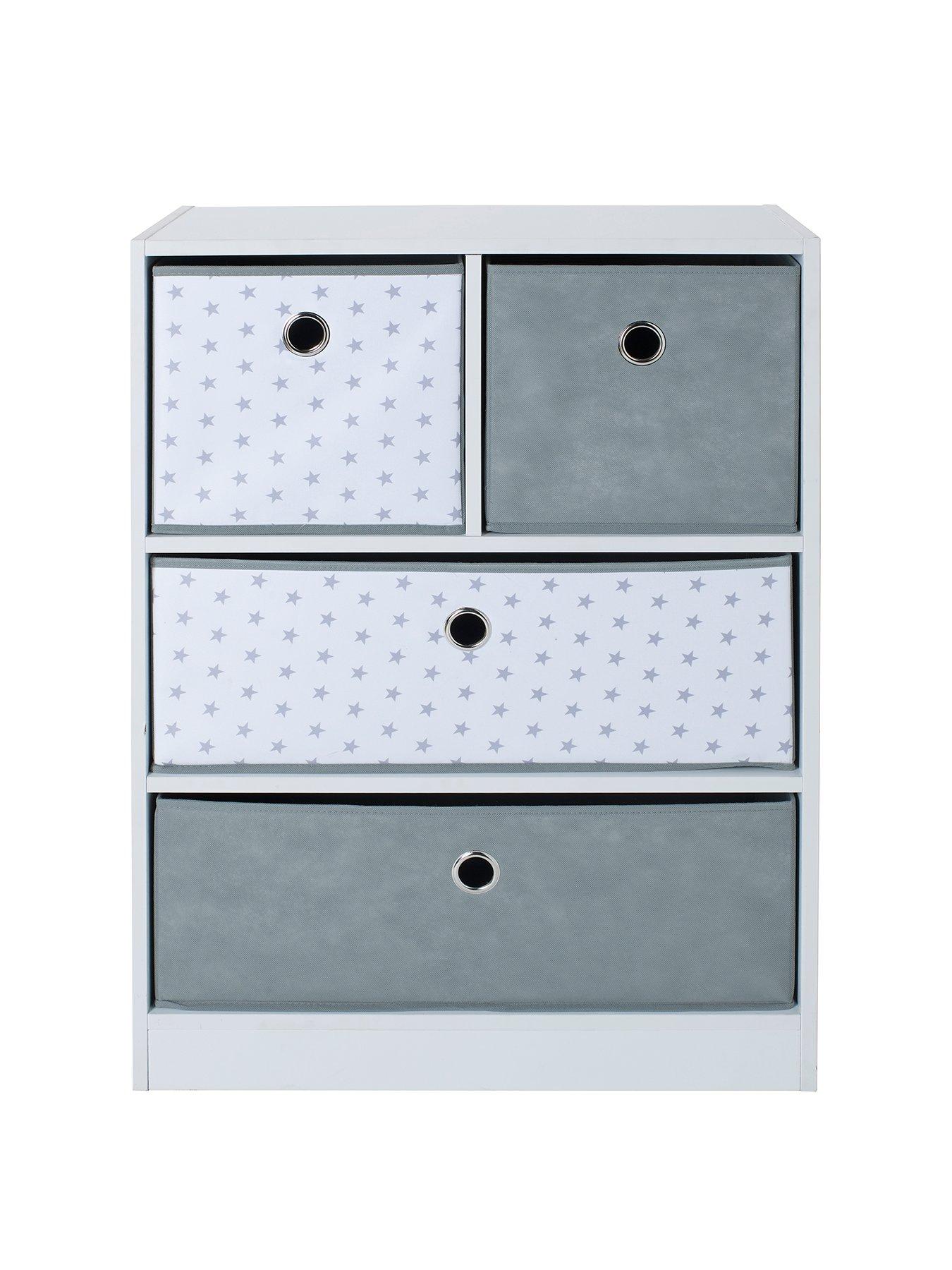 Product photograph of Lloyd Pascal Cube 2 2 Storage Unit With Stars from very.co.uk