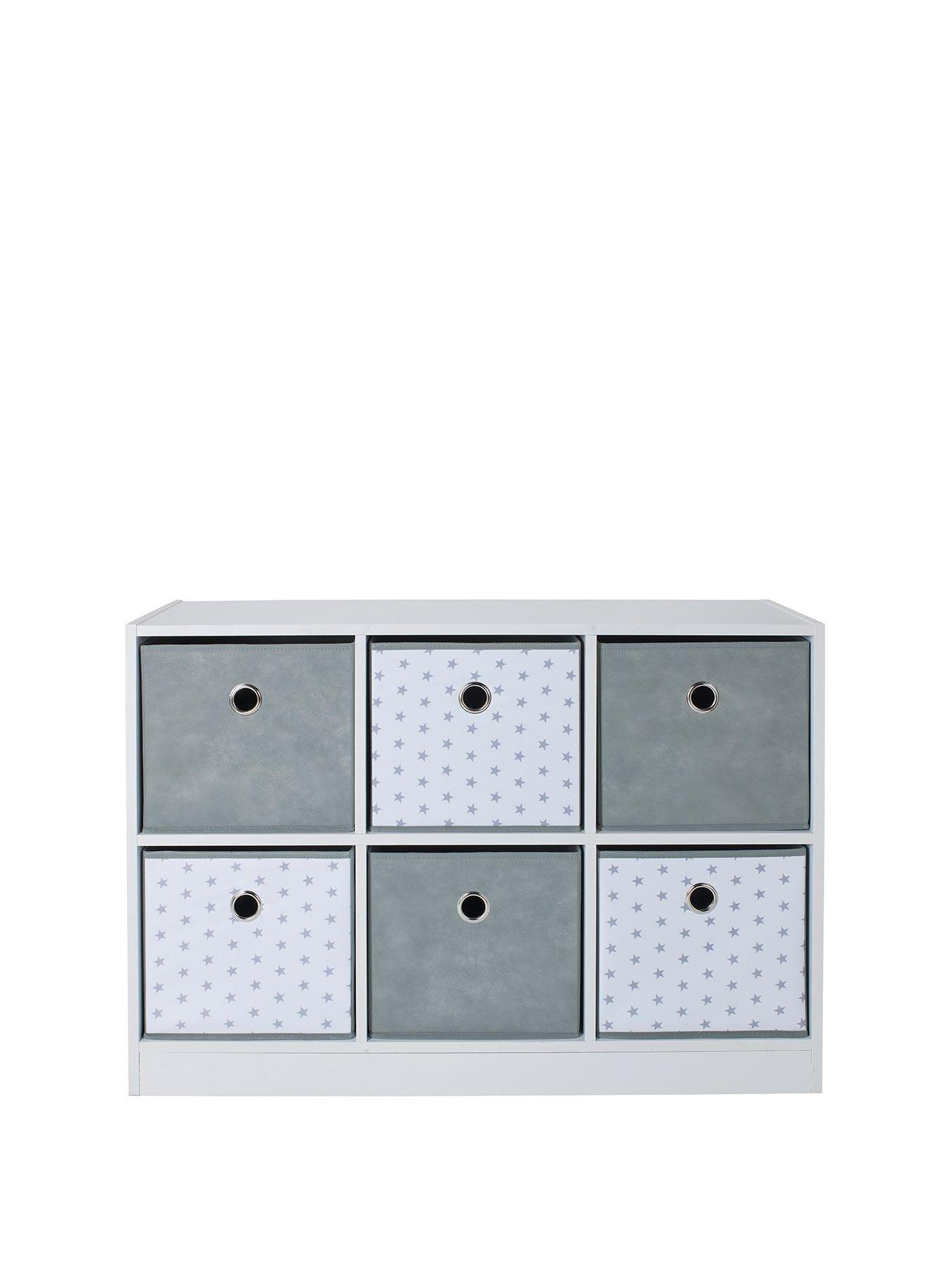 Product photograph of Lloyd Pascal 6 Cube Storage Unit With Stars from very.co.uk