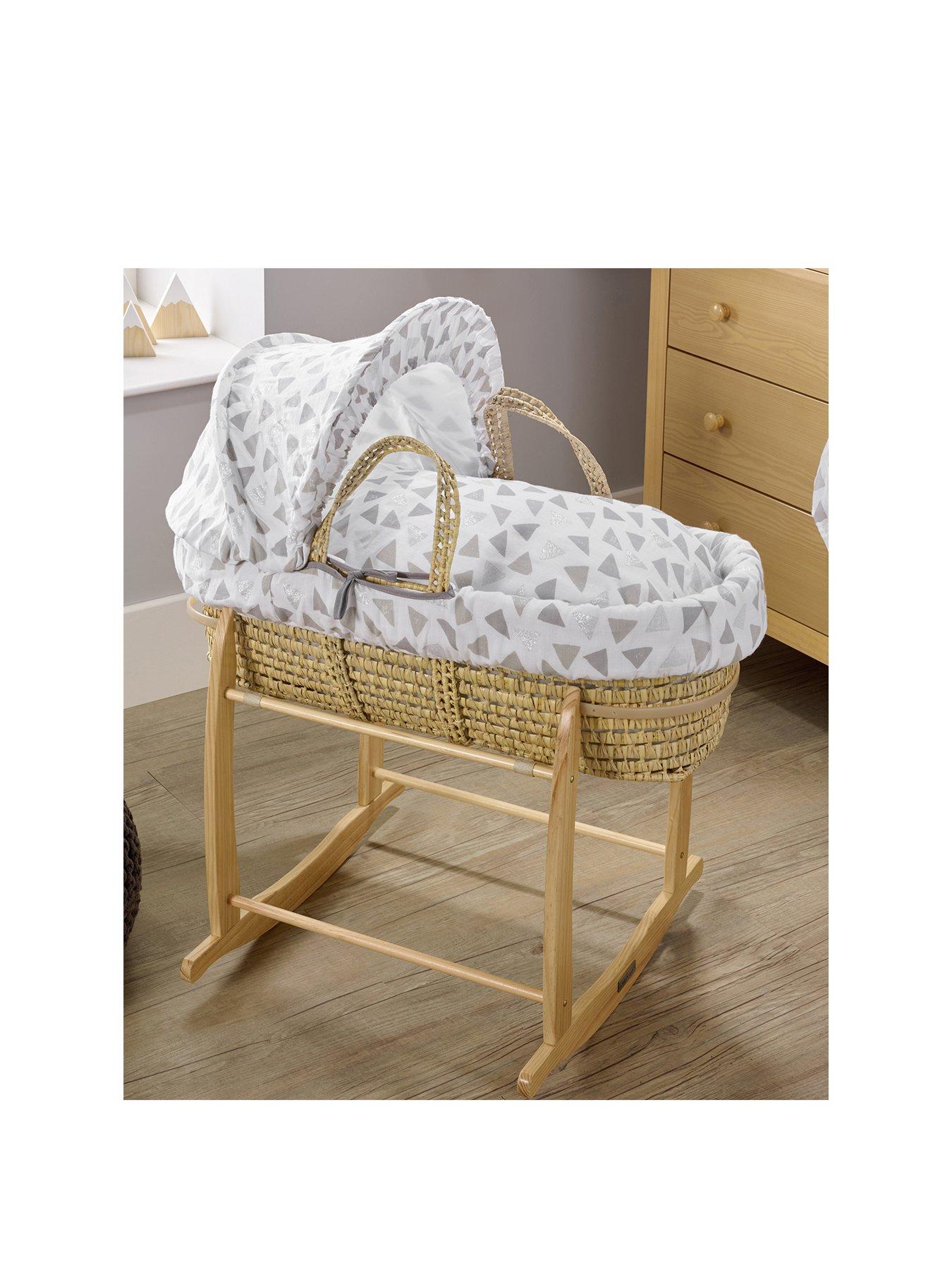 Clair De Lune Sparkling Muslin Palm Moses Basket review