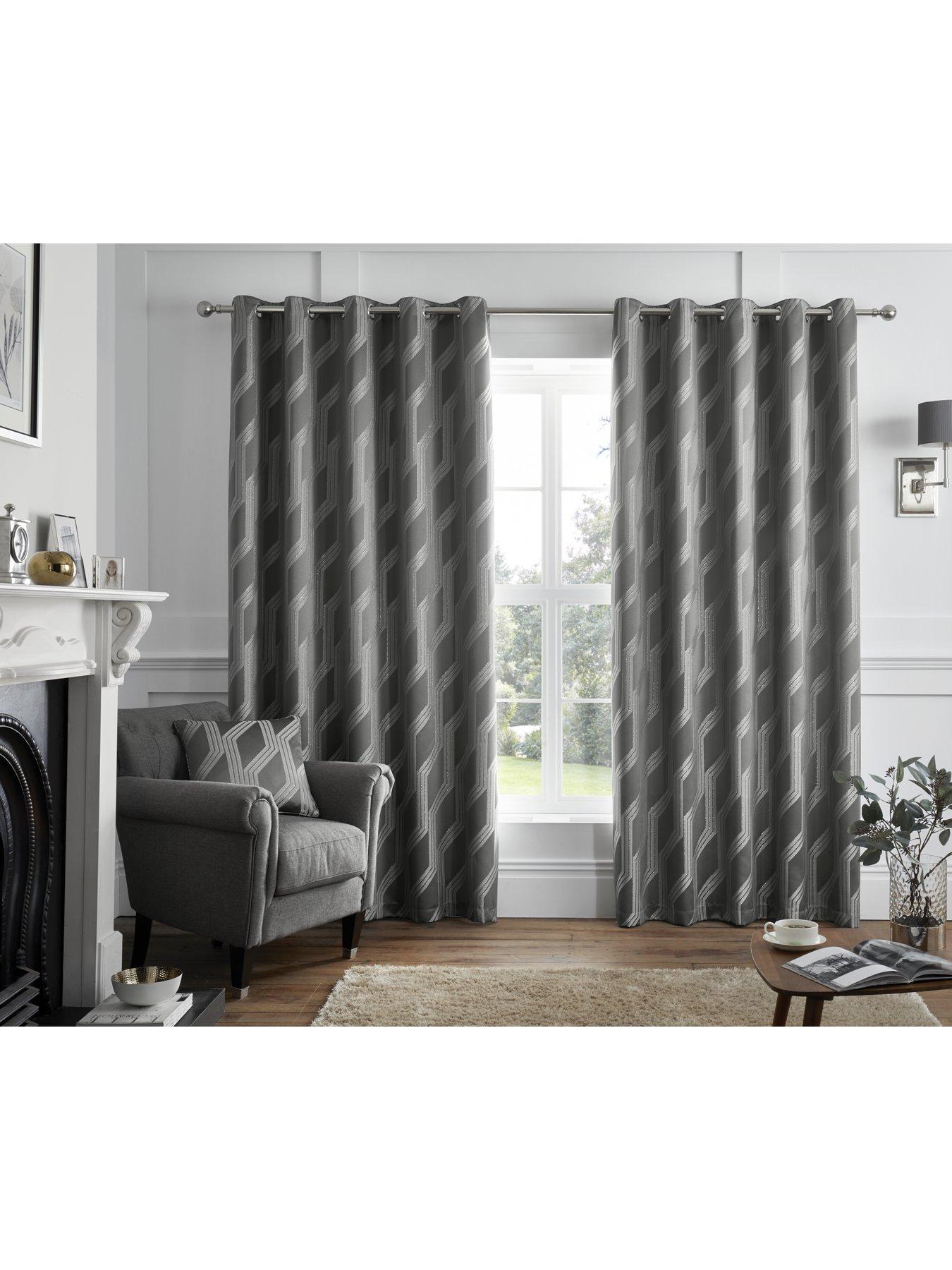 Curtina Houston Lined Eyelet Curtains Very Co Uk