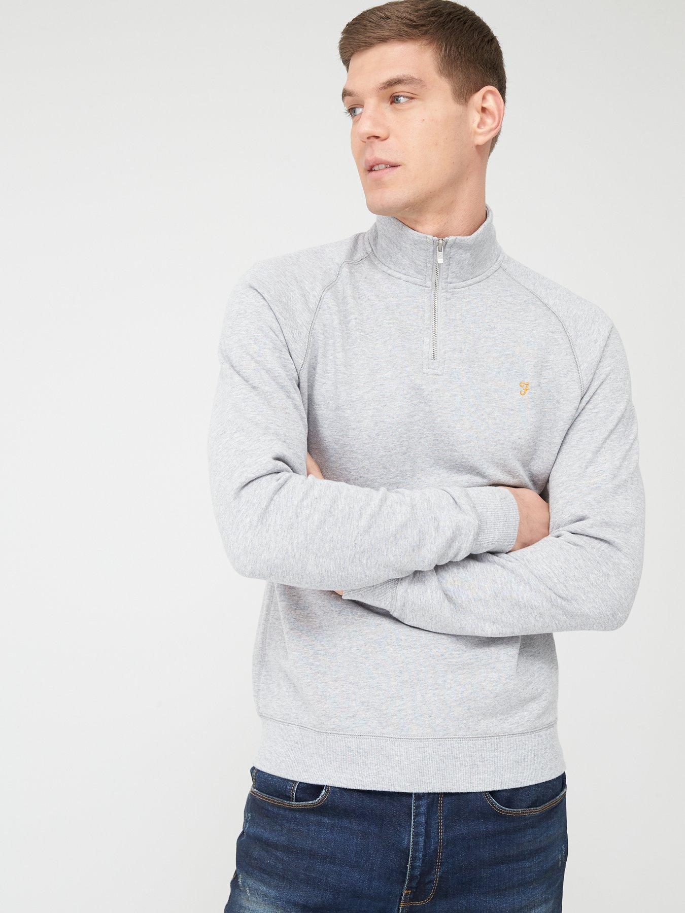 farah quarter zip sweatshirt