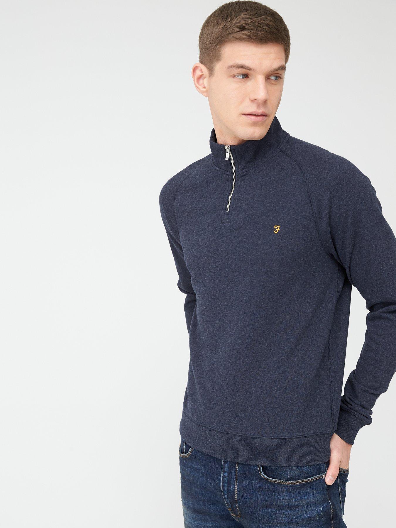 farah quarter zip sweatshirt