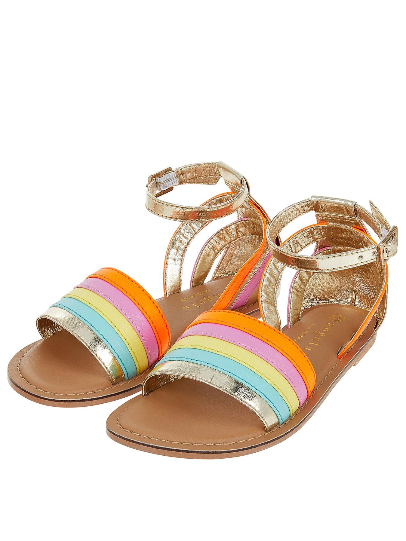 rainbow sandals with strap