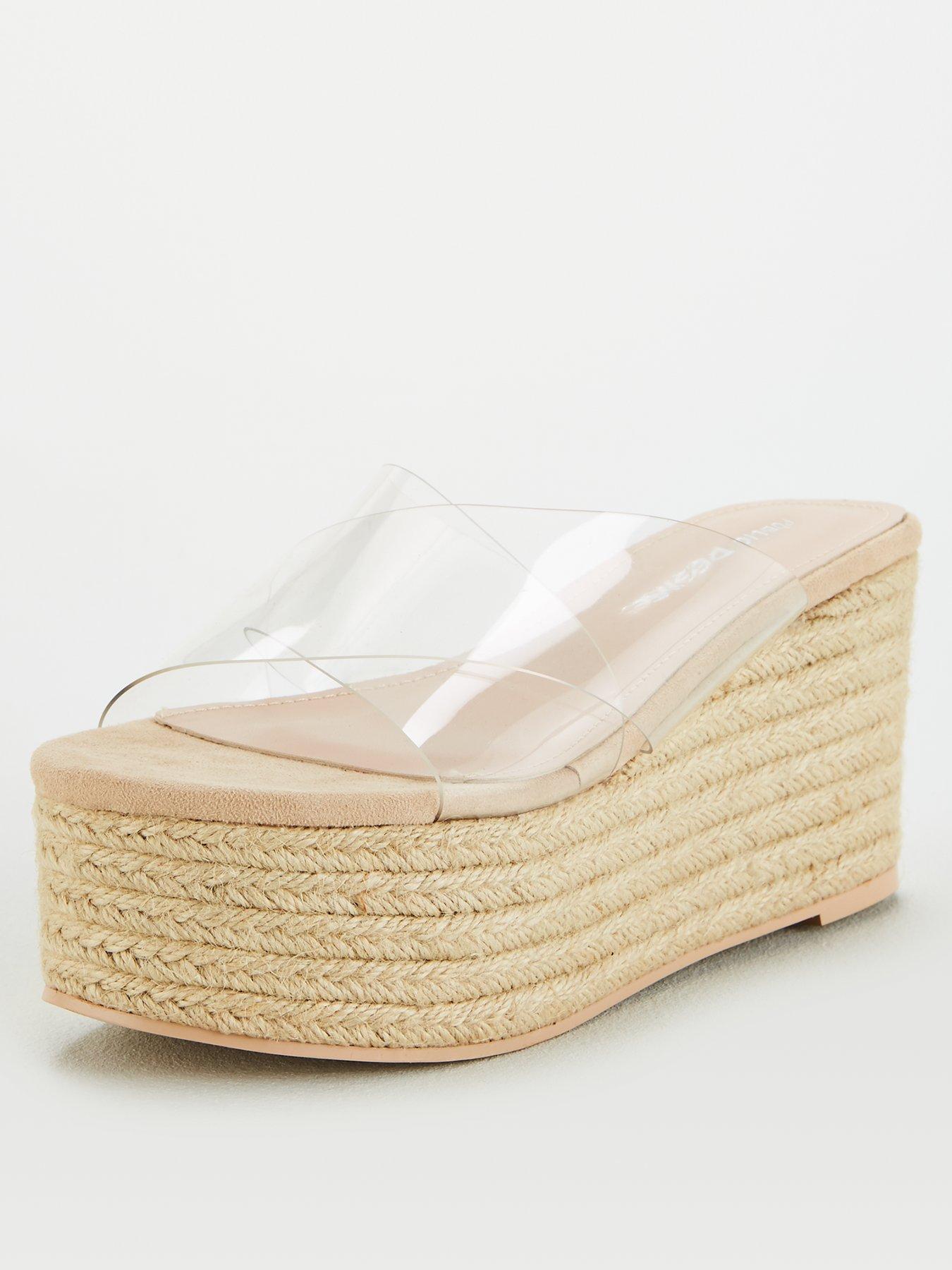 public desire clear sandals