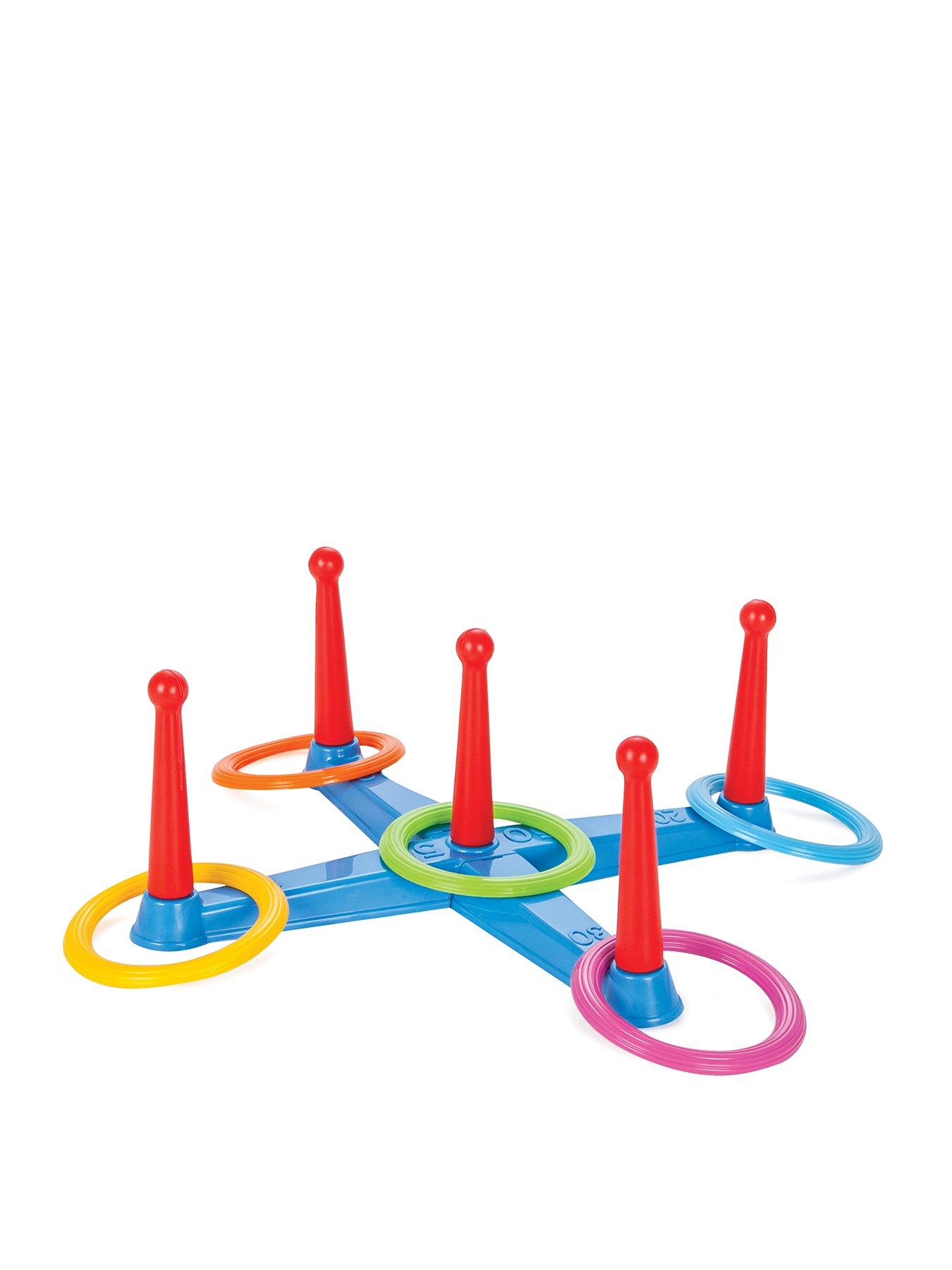 Ring Toss, Rings and Pegs Game, Kids Sports, Children Ages 3+ by