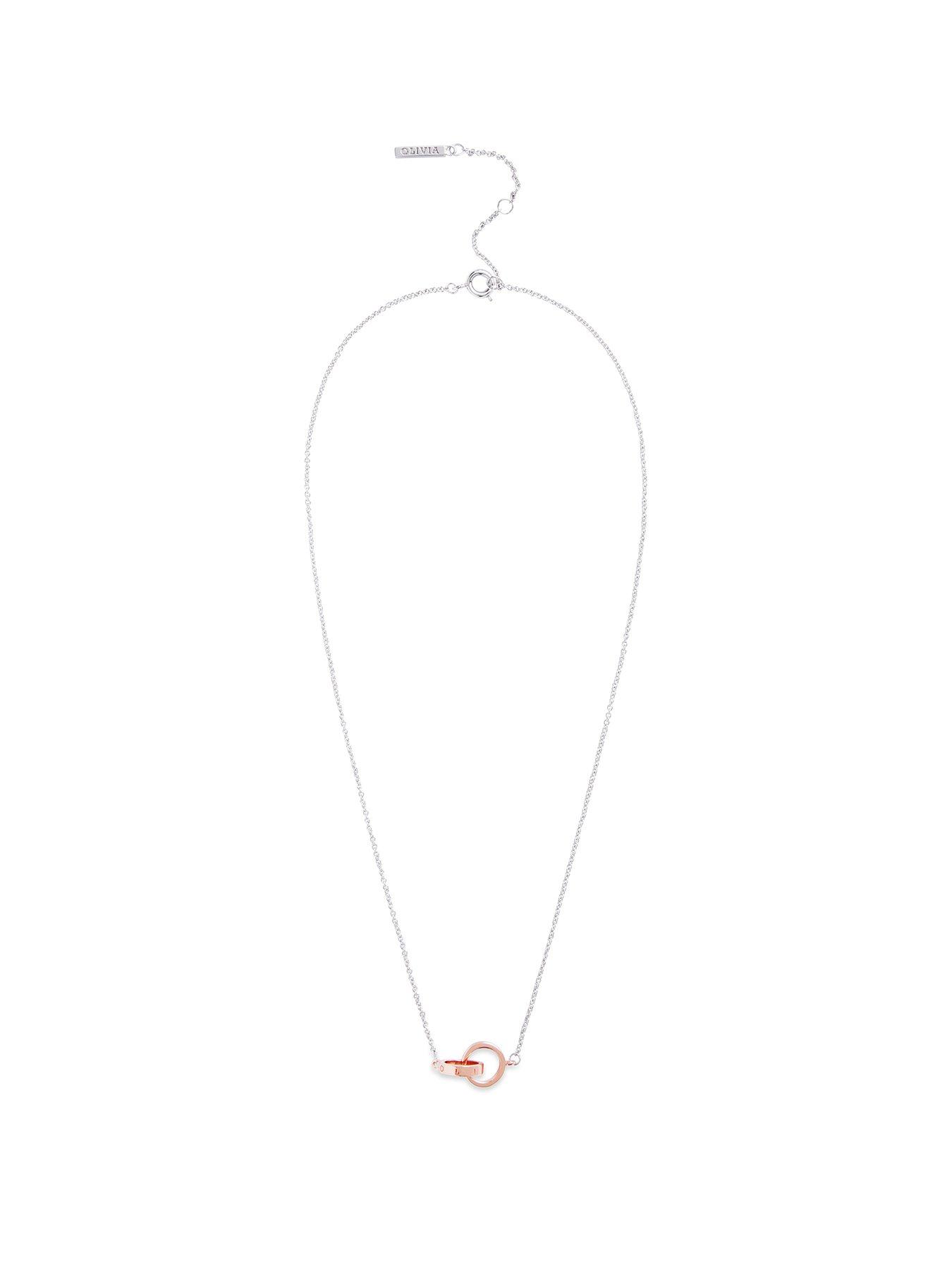 Olivia Burton Olivia Burton Interlink Necklace Silver And Rose Gold review