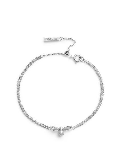 olivia-burton-lucky-bee-chain-bracelet-silver