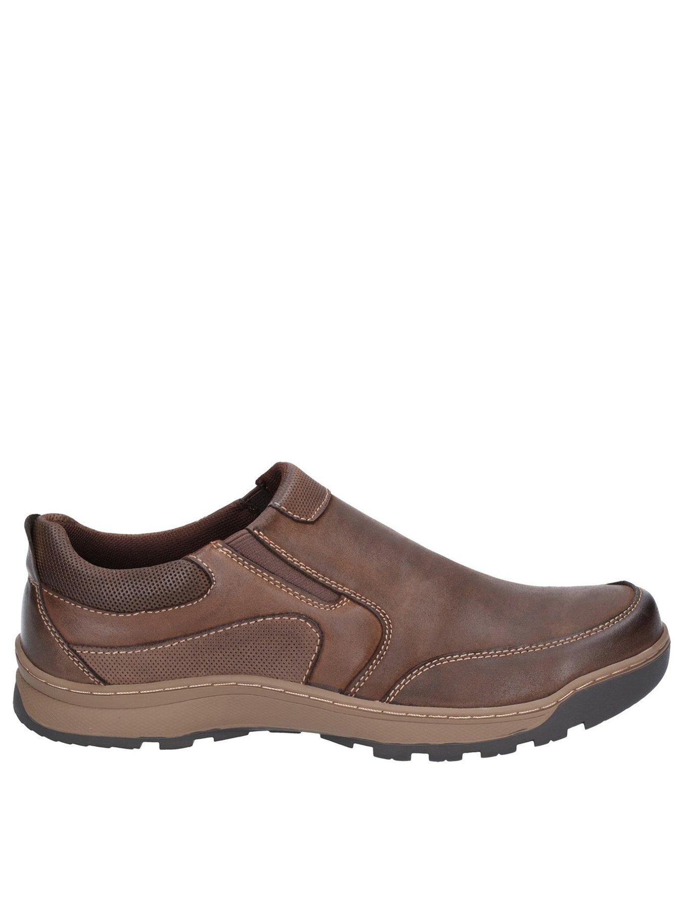 Hush Puppies Jasper Casual Slip On Shoes - Brown | Very.co.uk