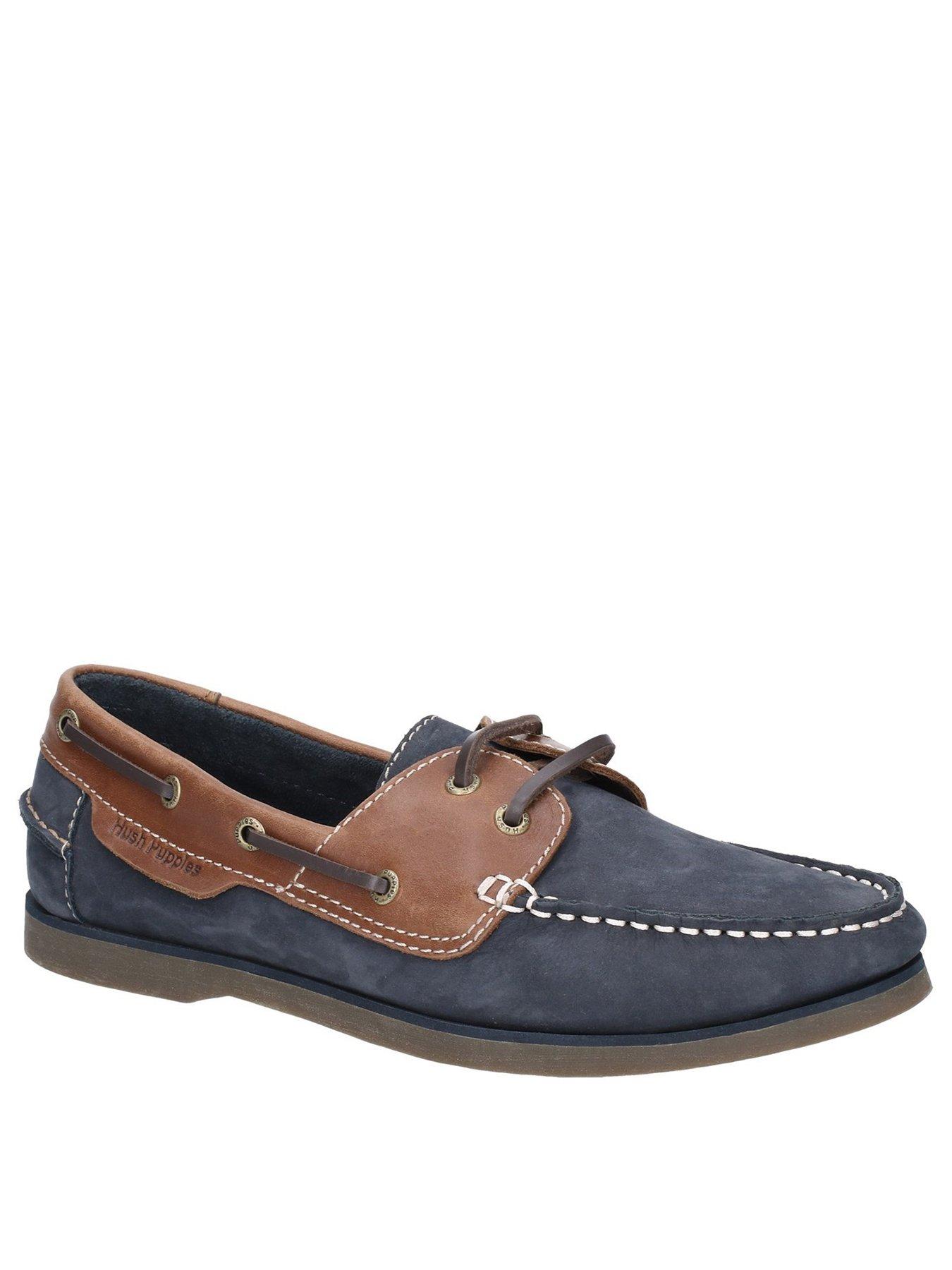 Styrke Afvigelse eskalere Hush Puppies Henry Boat Shoes - Blue | very.co.uk