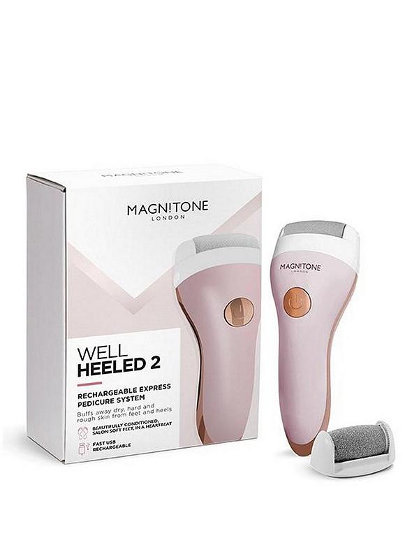 Image 1 of 3 of Magnitone London Well Heeled 2 Express Pedi System Pink with Micro Crystal Roller and Extra Buff Roller Head