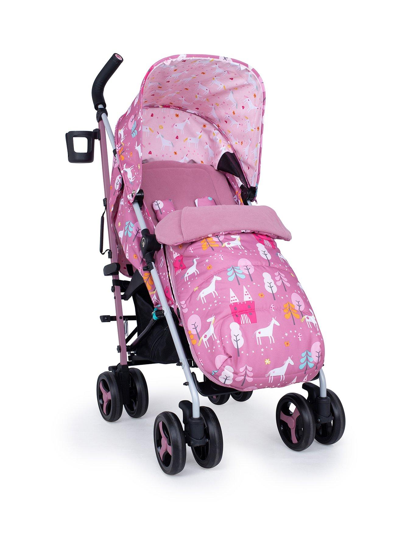 Cosatto Supa 3 Stroller with footmuff (0-25kg) - Unicorn Land