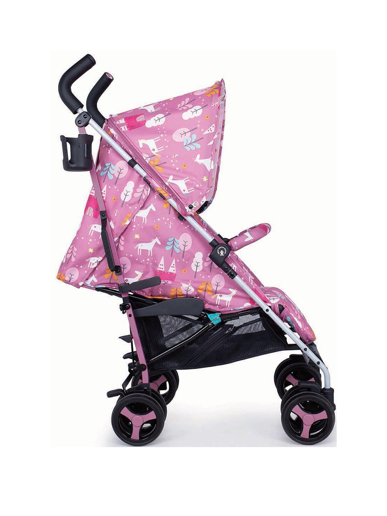 Pink unicorn stroller 2025