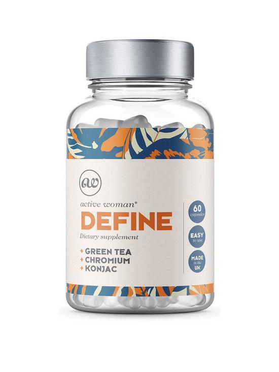 front image of active-woman-define-weight-loss-capsules-60-per-pack