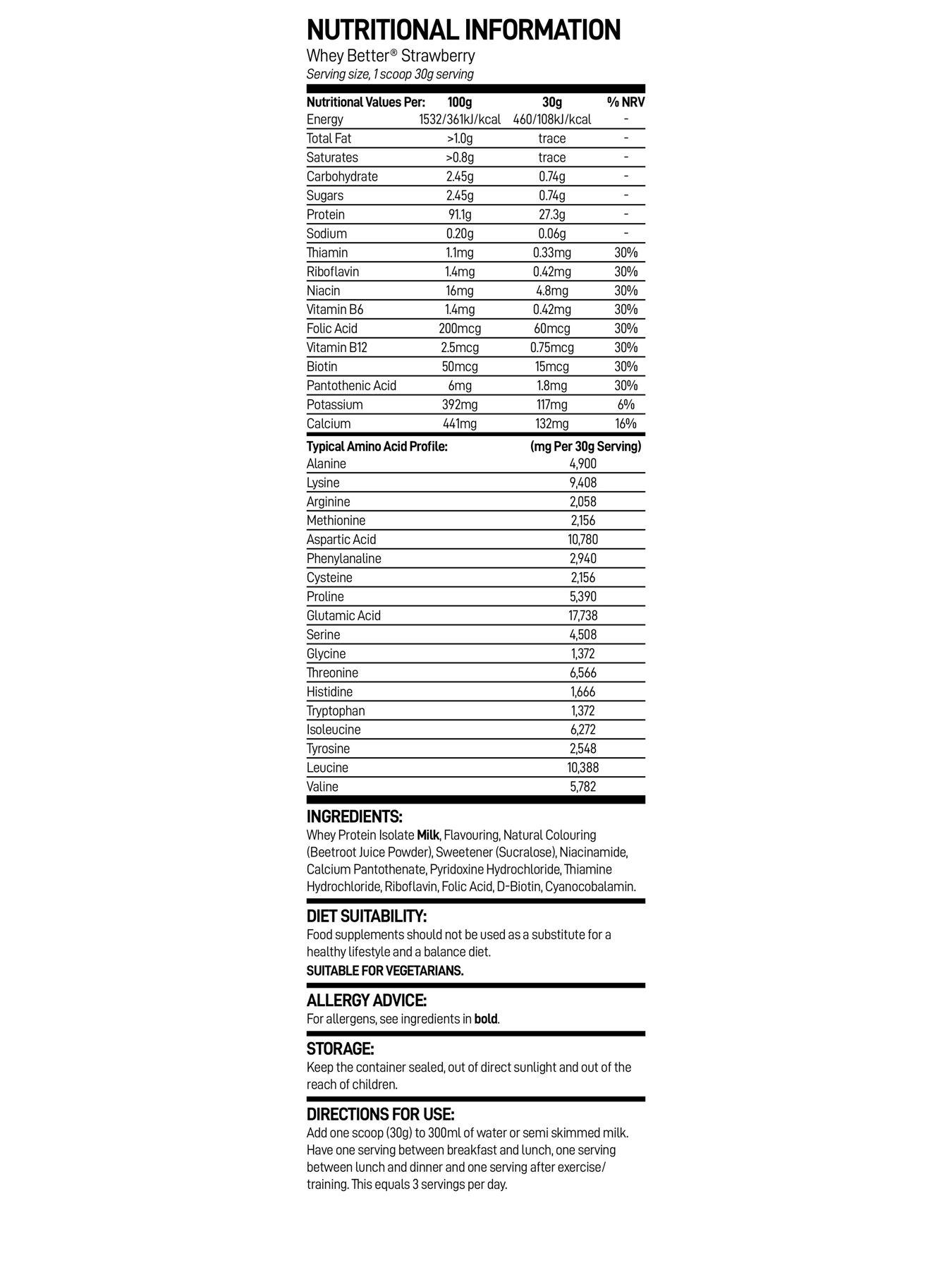 Image 2 of 5 of Bio Synergy Whey Better Protein Powder (Strawberry) - 2250&nbsp;grams