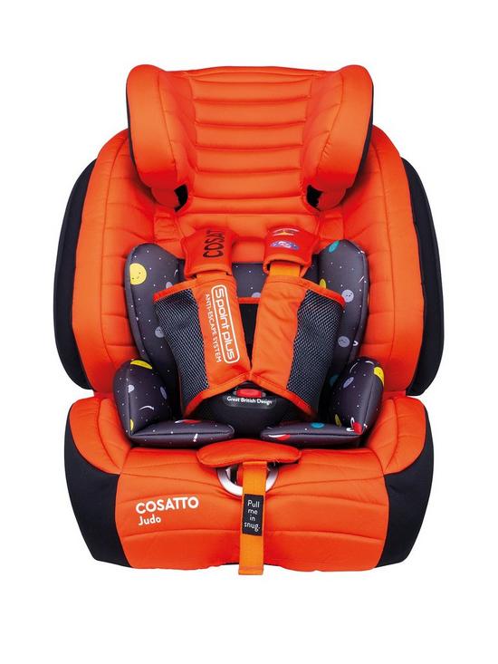 front image of cosatto-judo-group-123-isofix-car-seat-spaceman