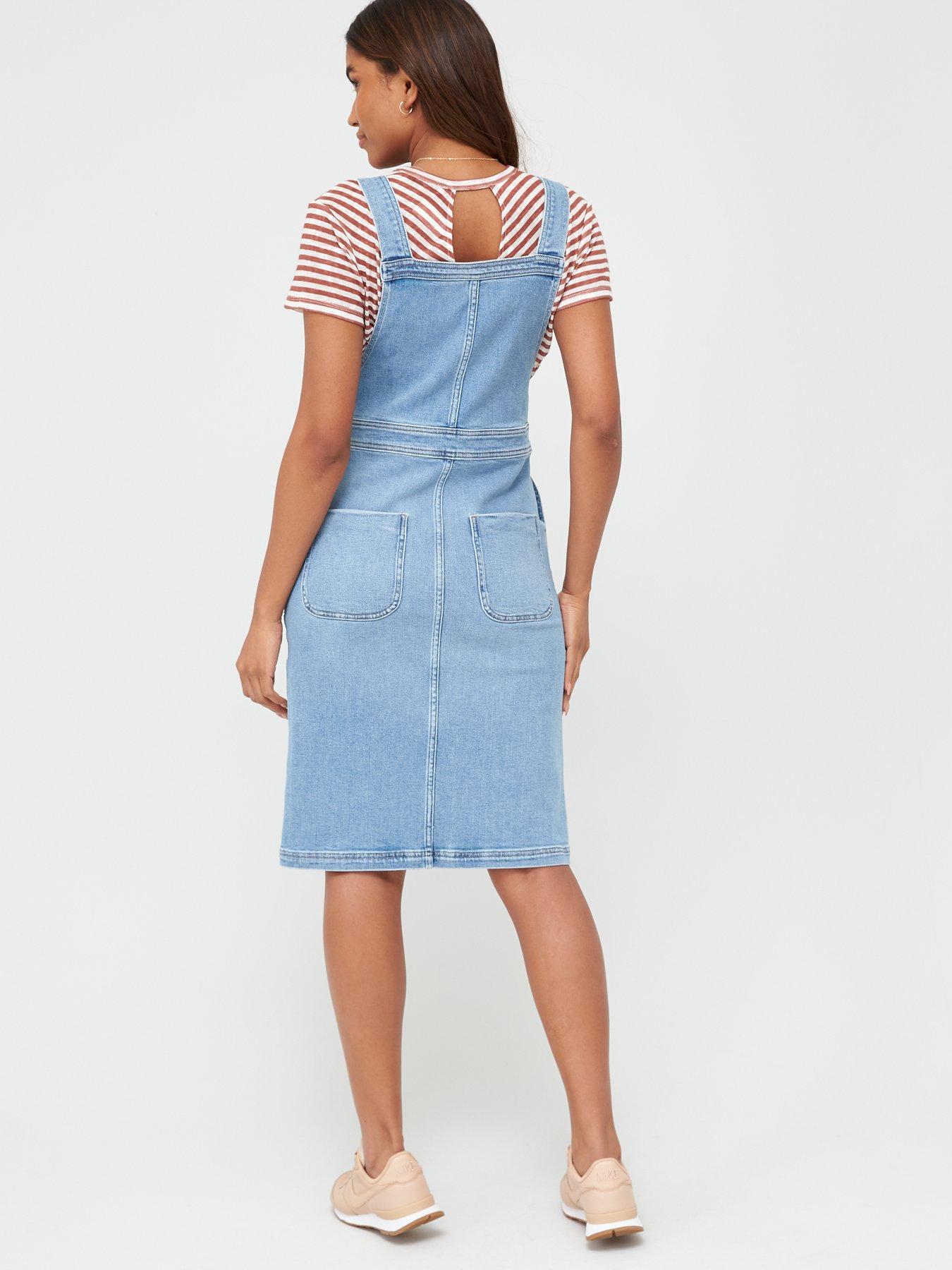 midi dungaree dress uk