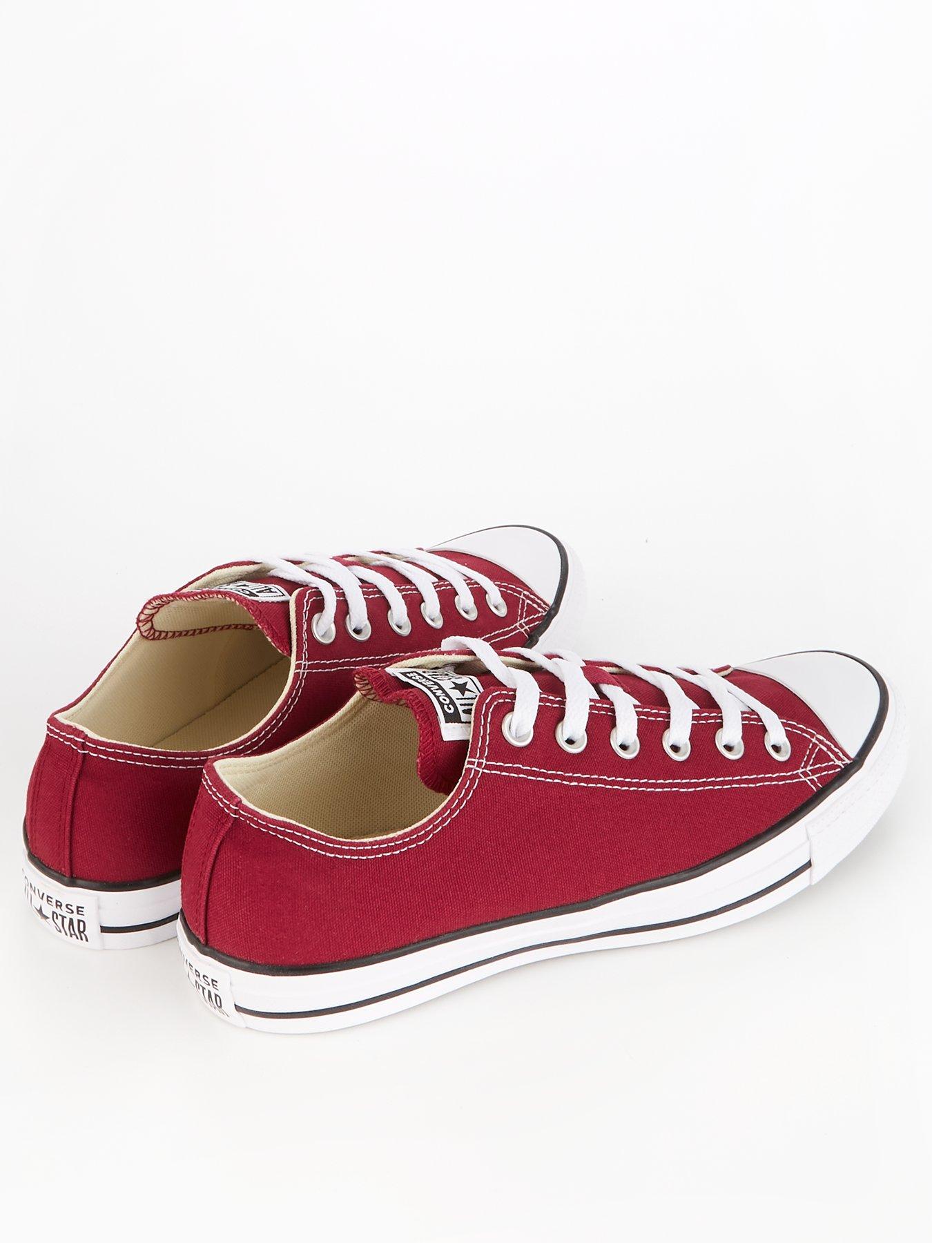 Converse all star low maroon best sale canvas