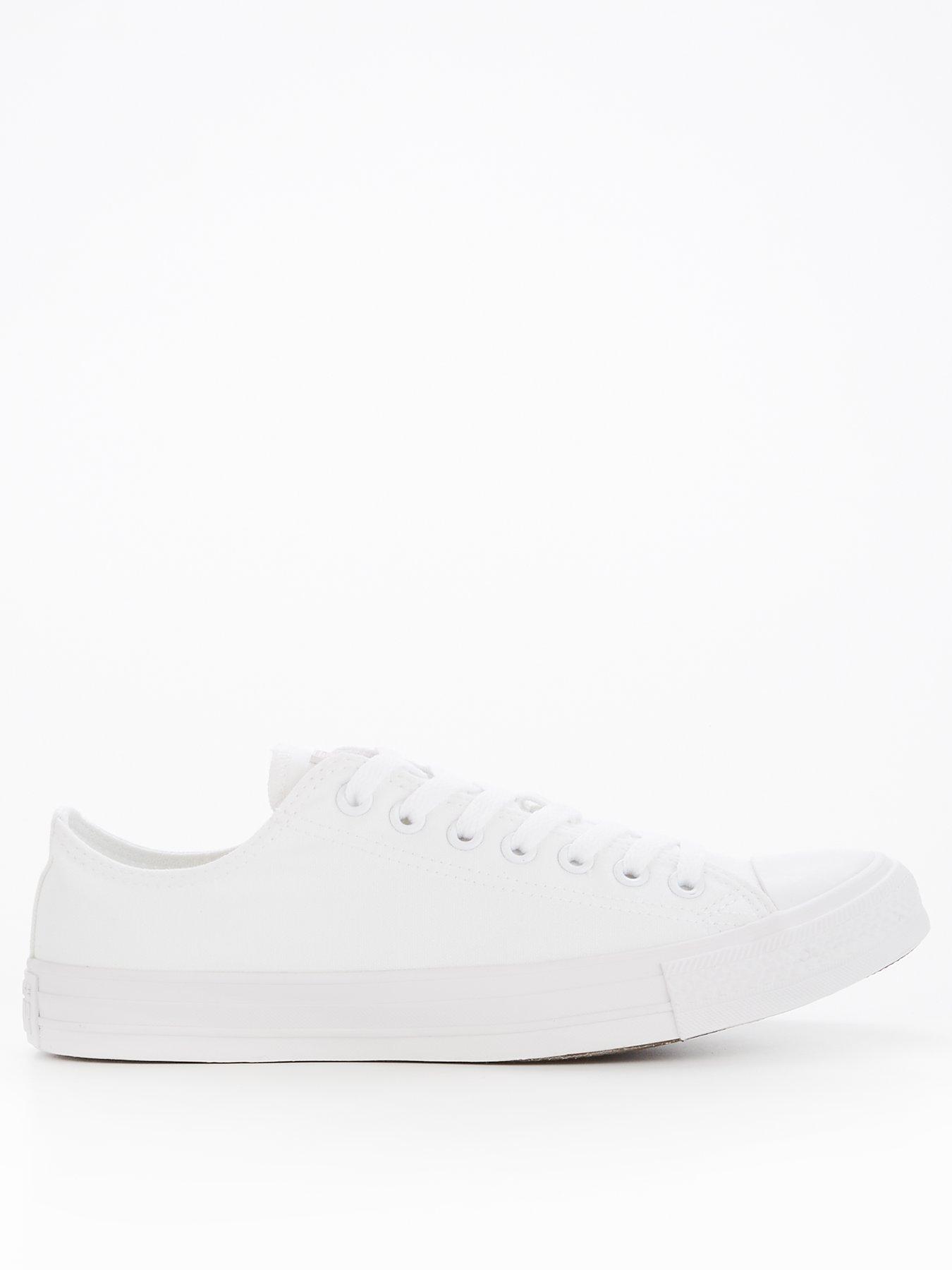 Mens converse all white sale