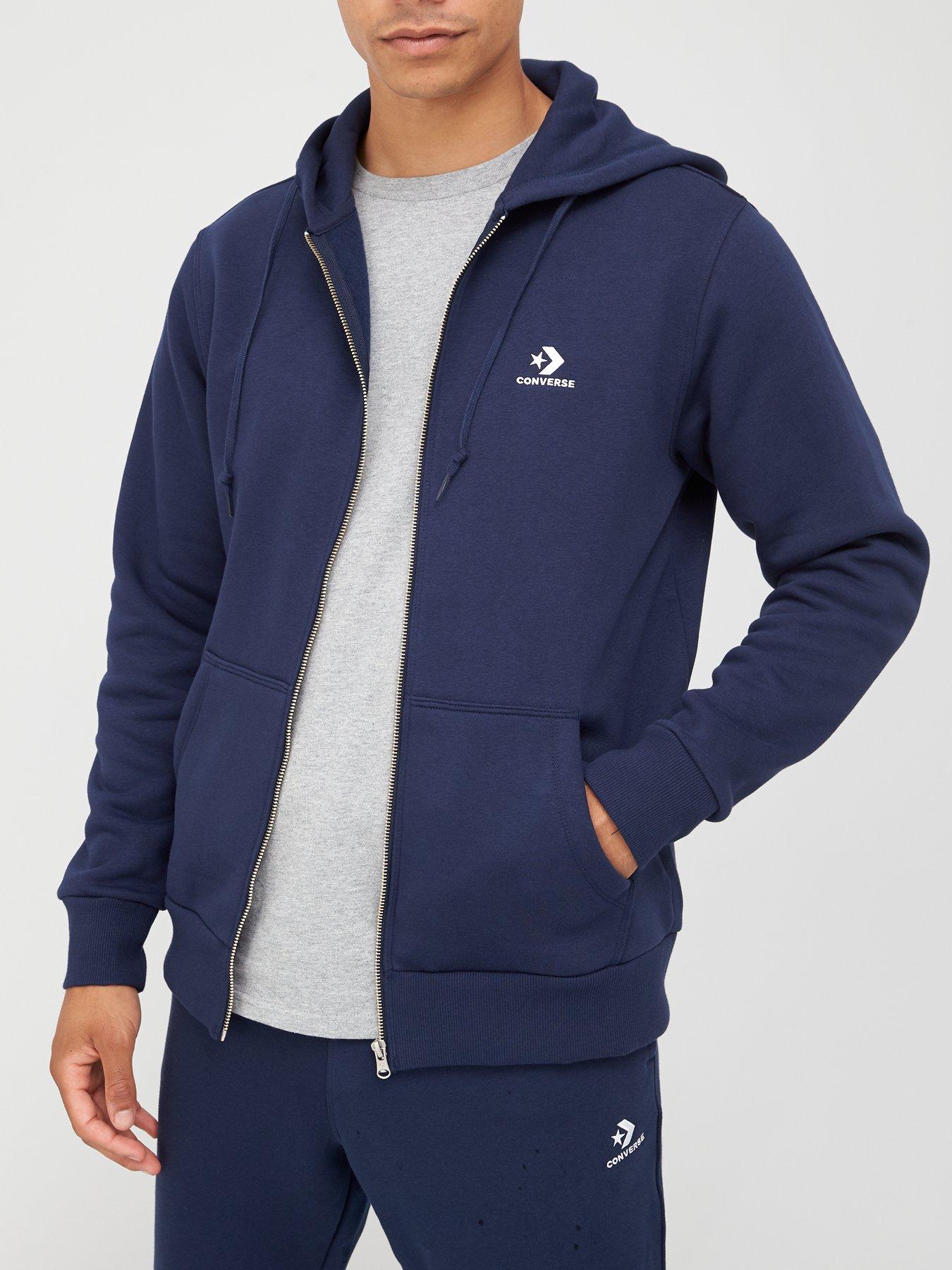 navy converse hoodie