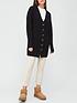  image of v-by-very-longline-button-up-cardigan-black