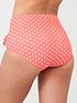  image of pour-moi-hot-spots-belted-high-waisted-control-brief-coral