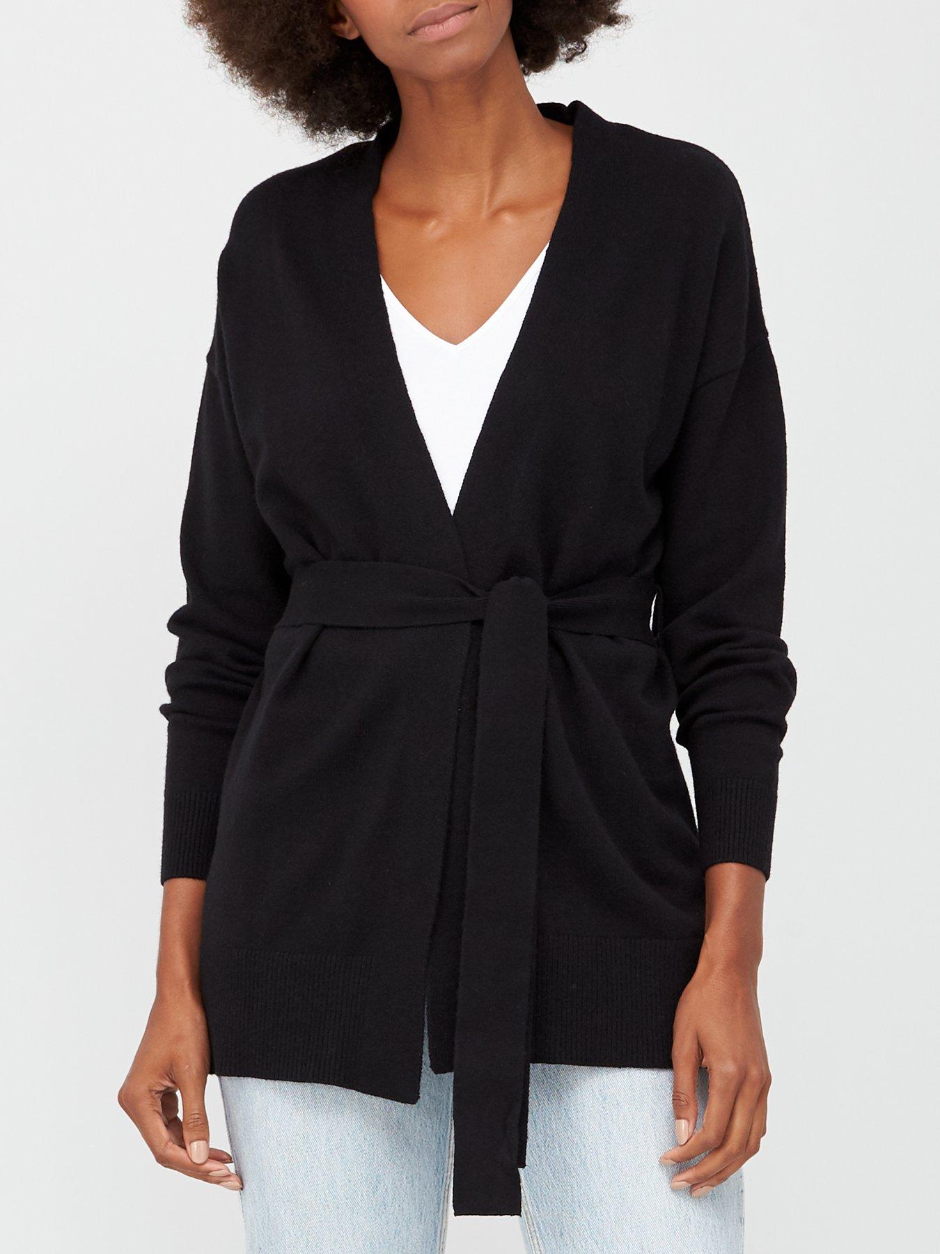 cardigan with waist tie