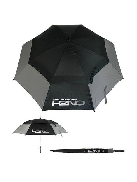 sun-mountain-h2no-dual-canopy-windproof-large-golf-umbrella-68-172cm-auto-opening-fibreglass-frame-uv-protection-greyblack