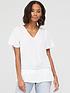 v-by-very-pleated-hem-fluted-short-sleeve-top-ivoryfront